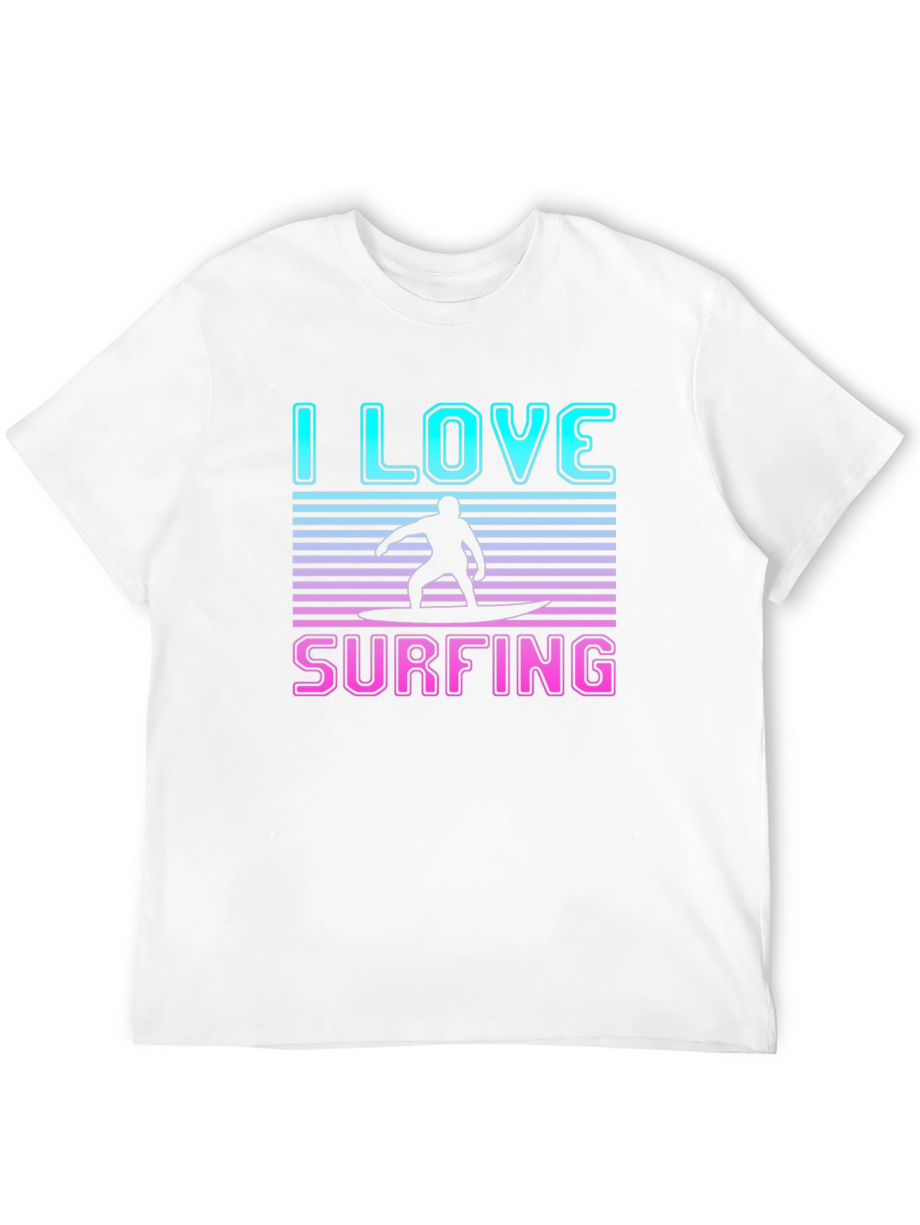 I Love Surfing Graphic T-Shirt
