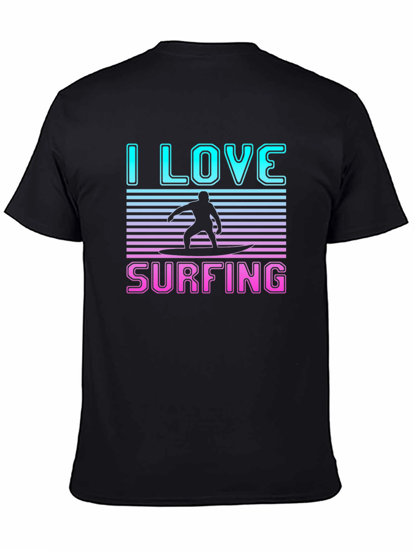 I Love Surfing Graphic T-Shirt
