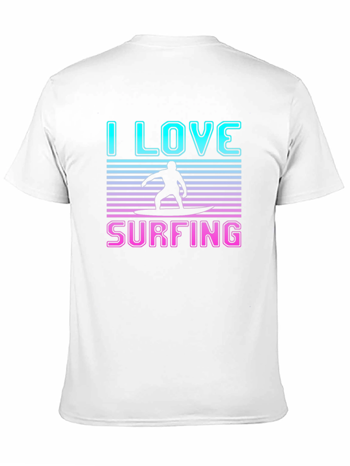 I Love Surfing Graphic T-Shirt