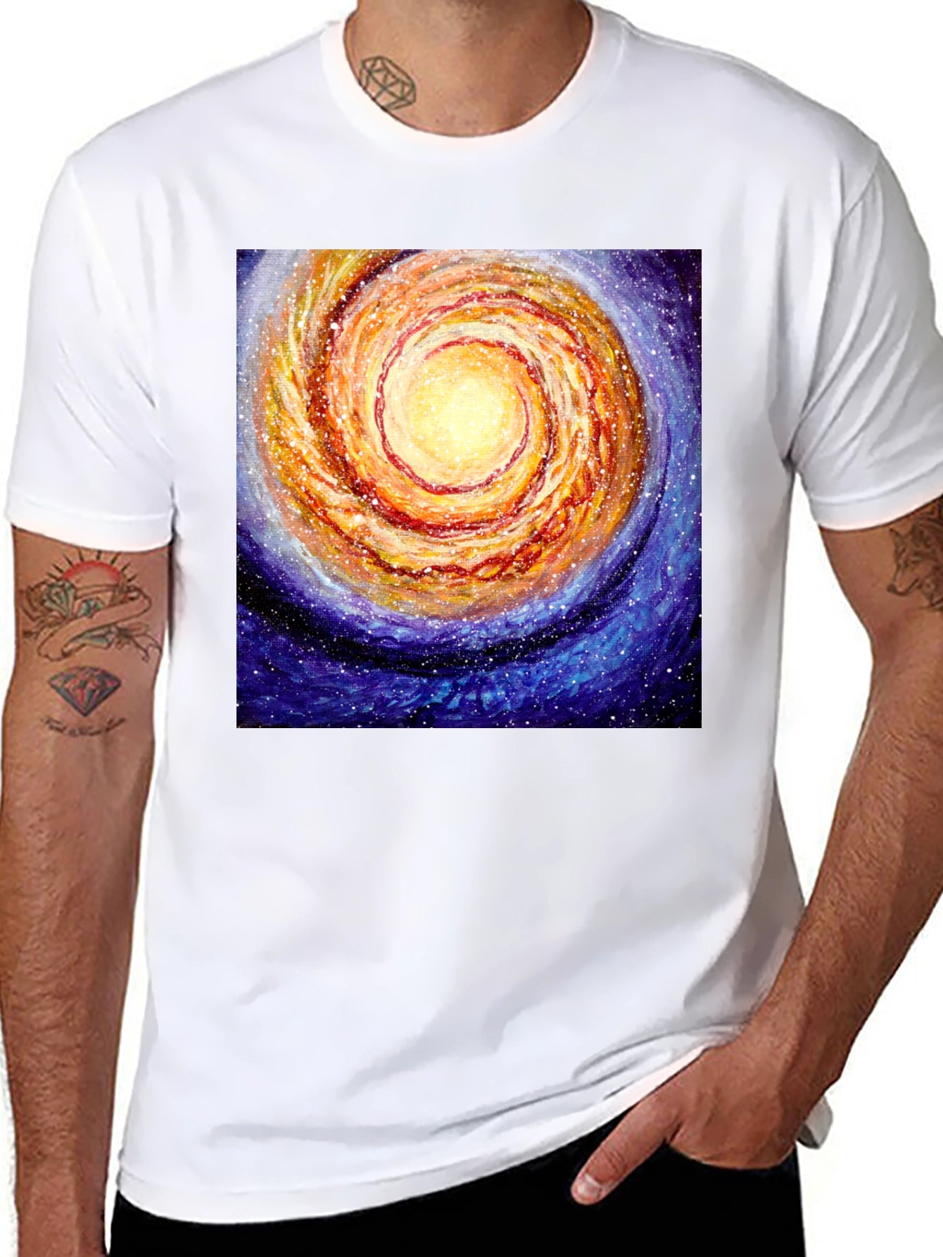 Galaxy Swirl T-Shirt - Cosmic Style