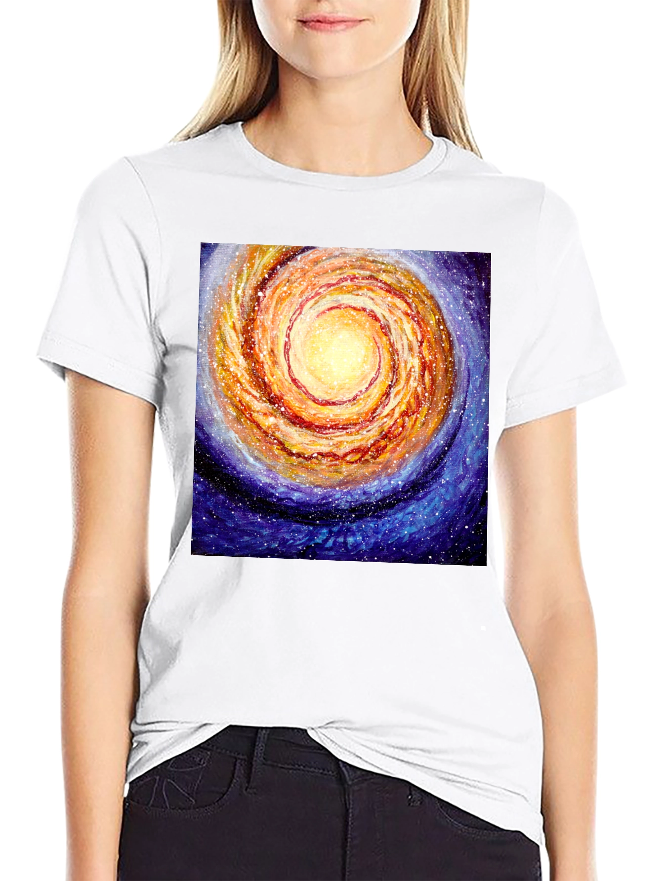 Galaxy Swirl T-Shirt - Cosmic Style