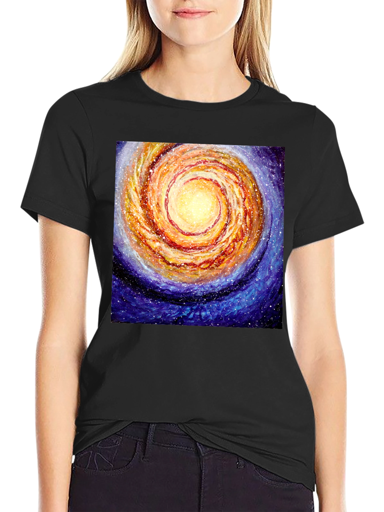 Galaxy Swirl T-Shirt - Cosmic Style