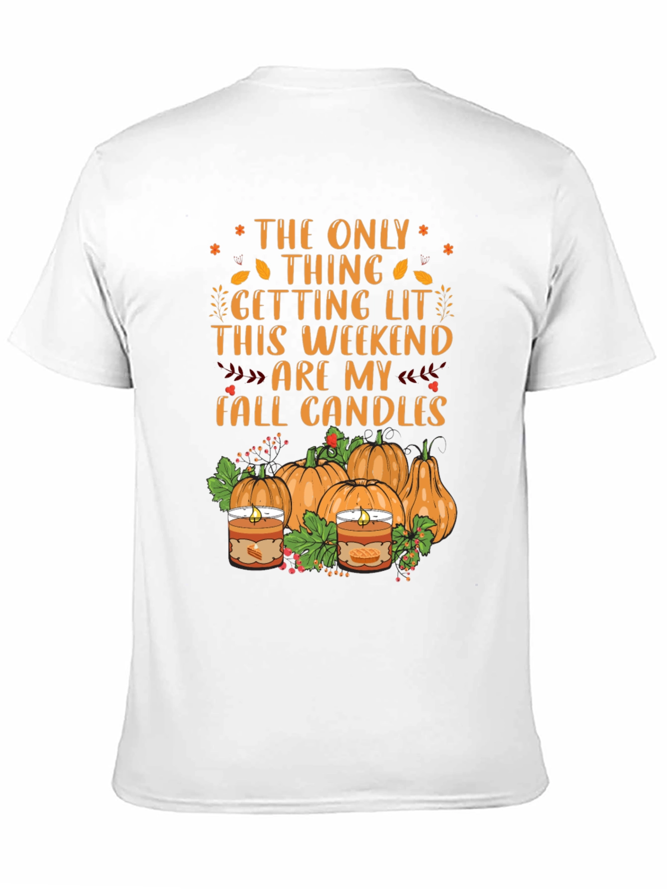 Fall Candles Graphic T-Shirt