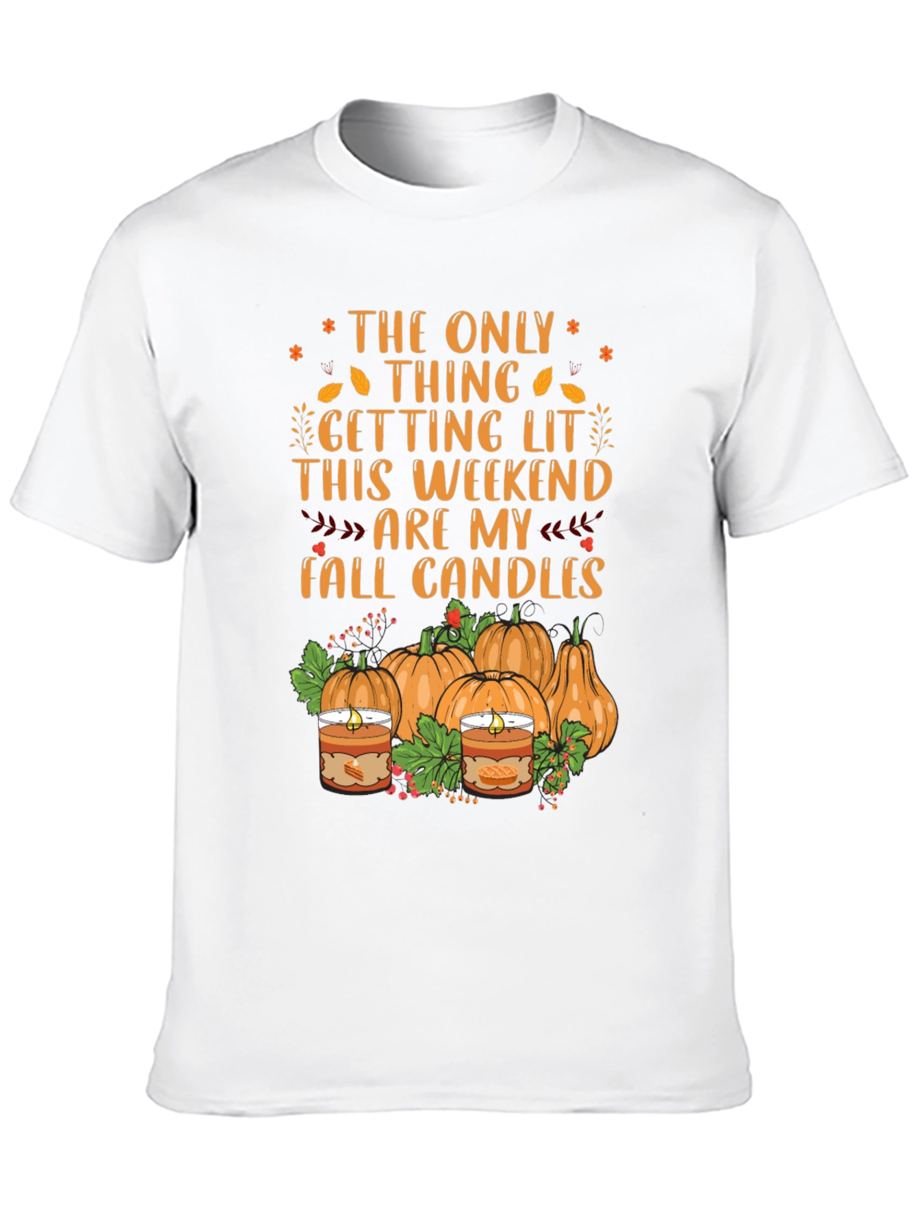 Fall Candles Graphic T-Shirt