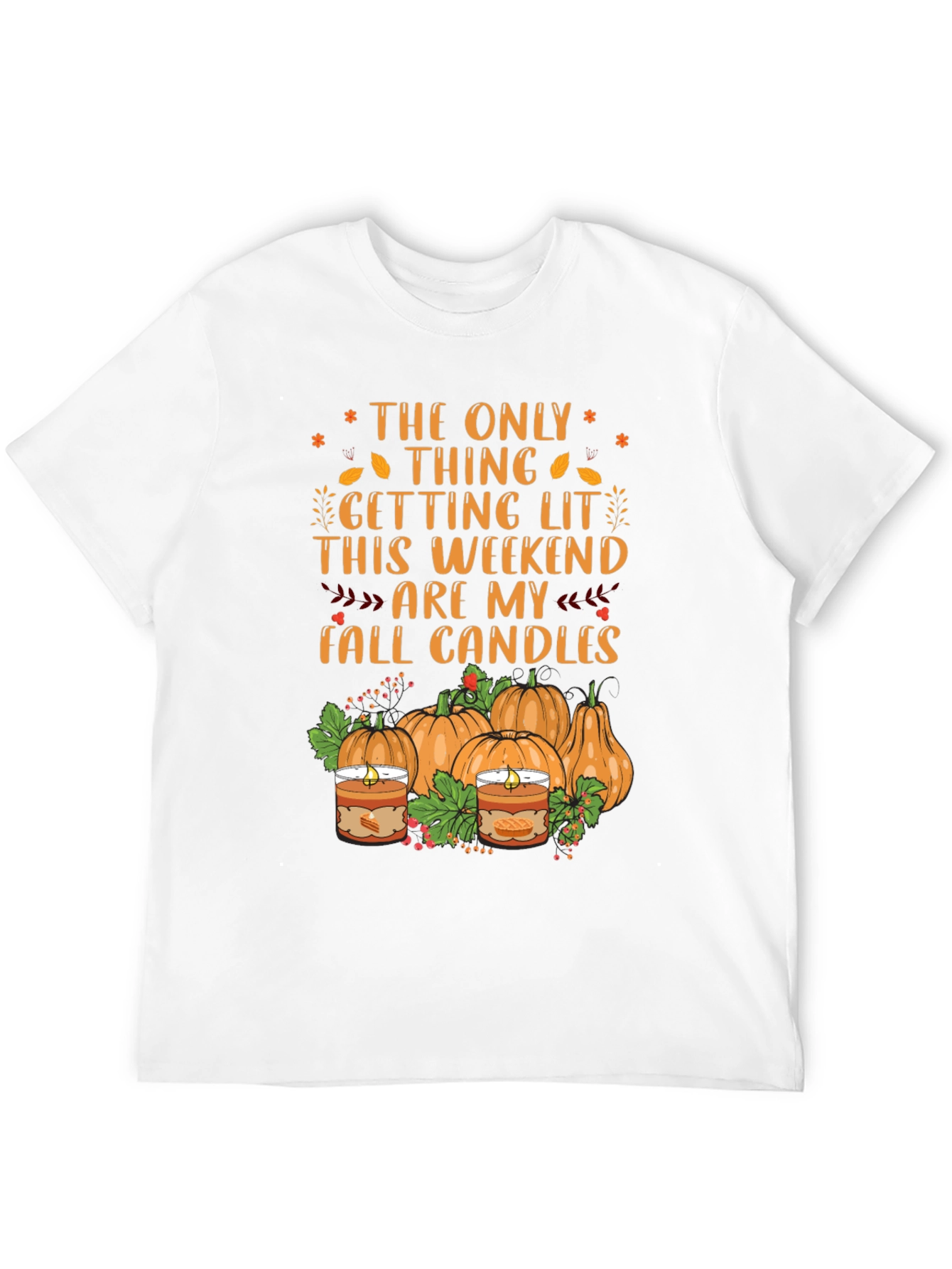 Fall Candles Graphic T-Shirt