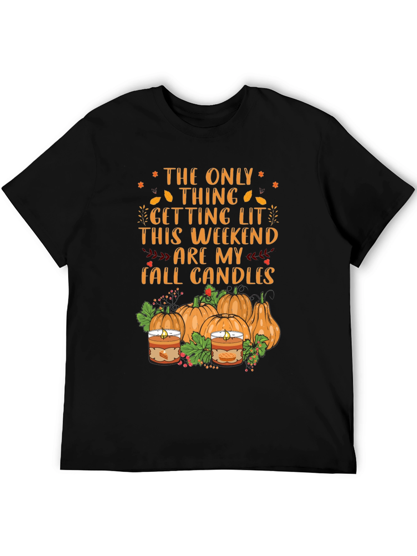 Fall Candles Graphic T-Shirt