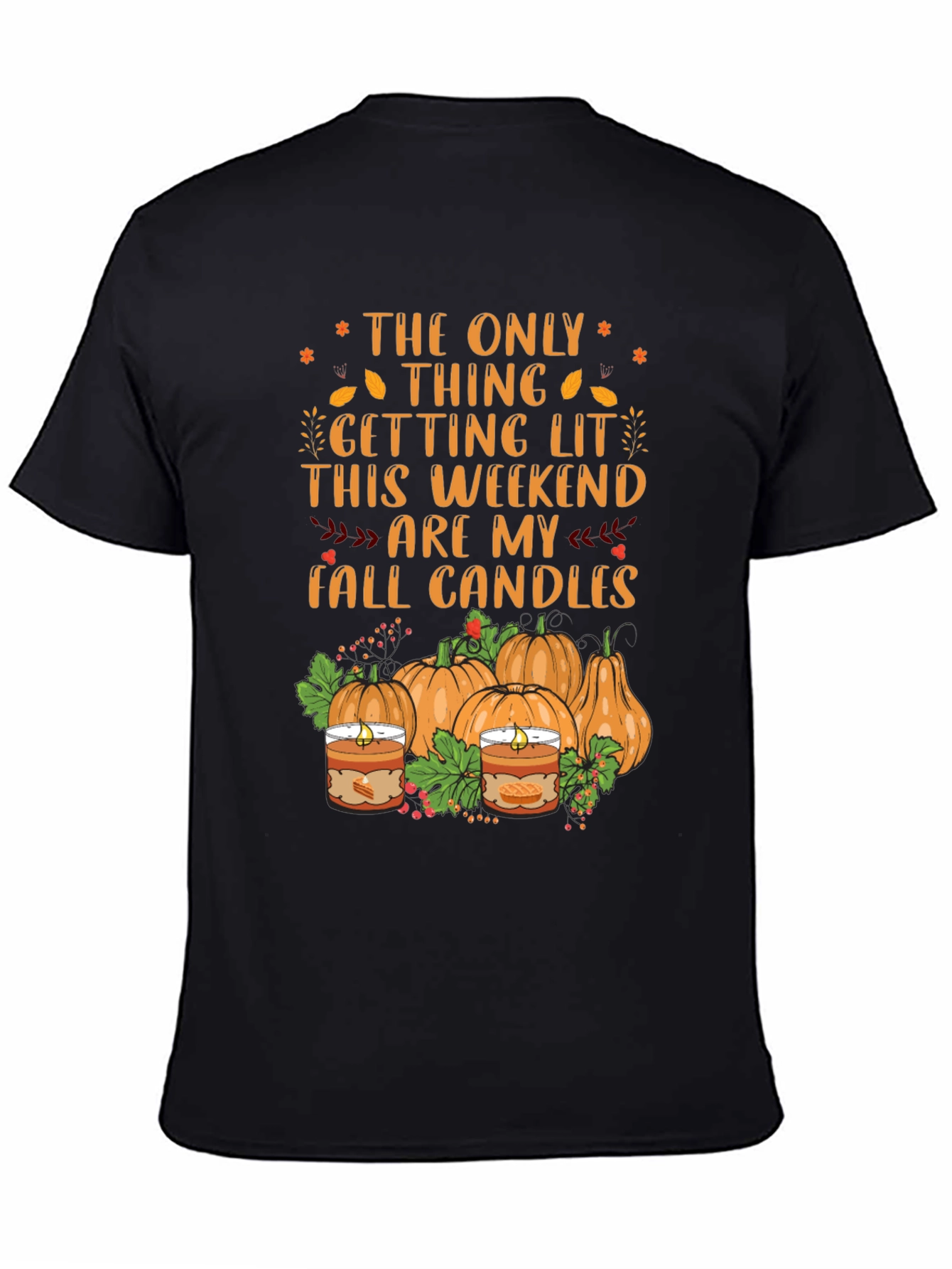 Fall Candles Graphic T-Shirt