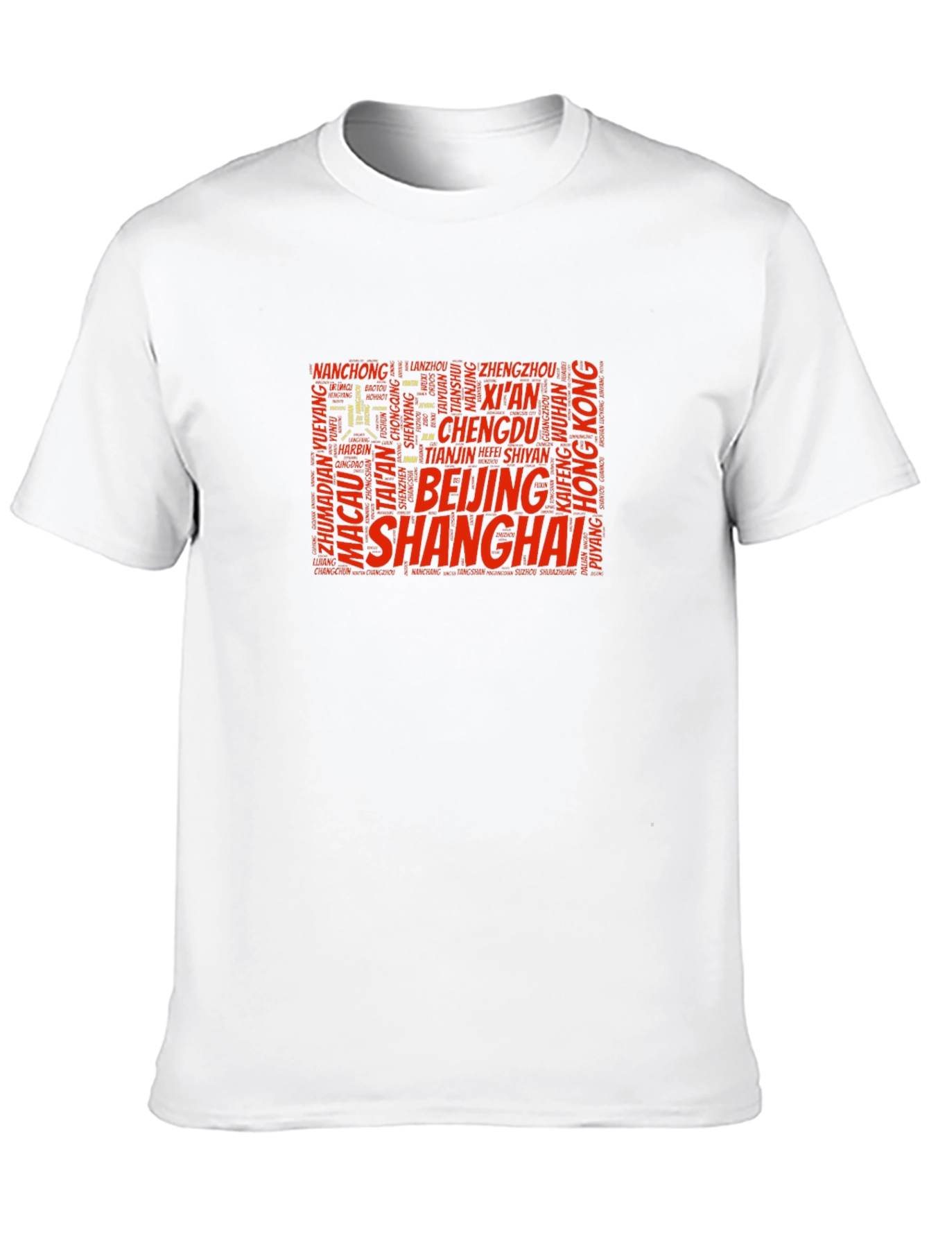 China Cities Word Art T-Shirt
