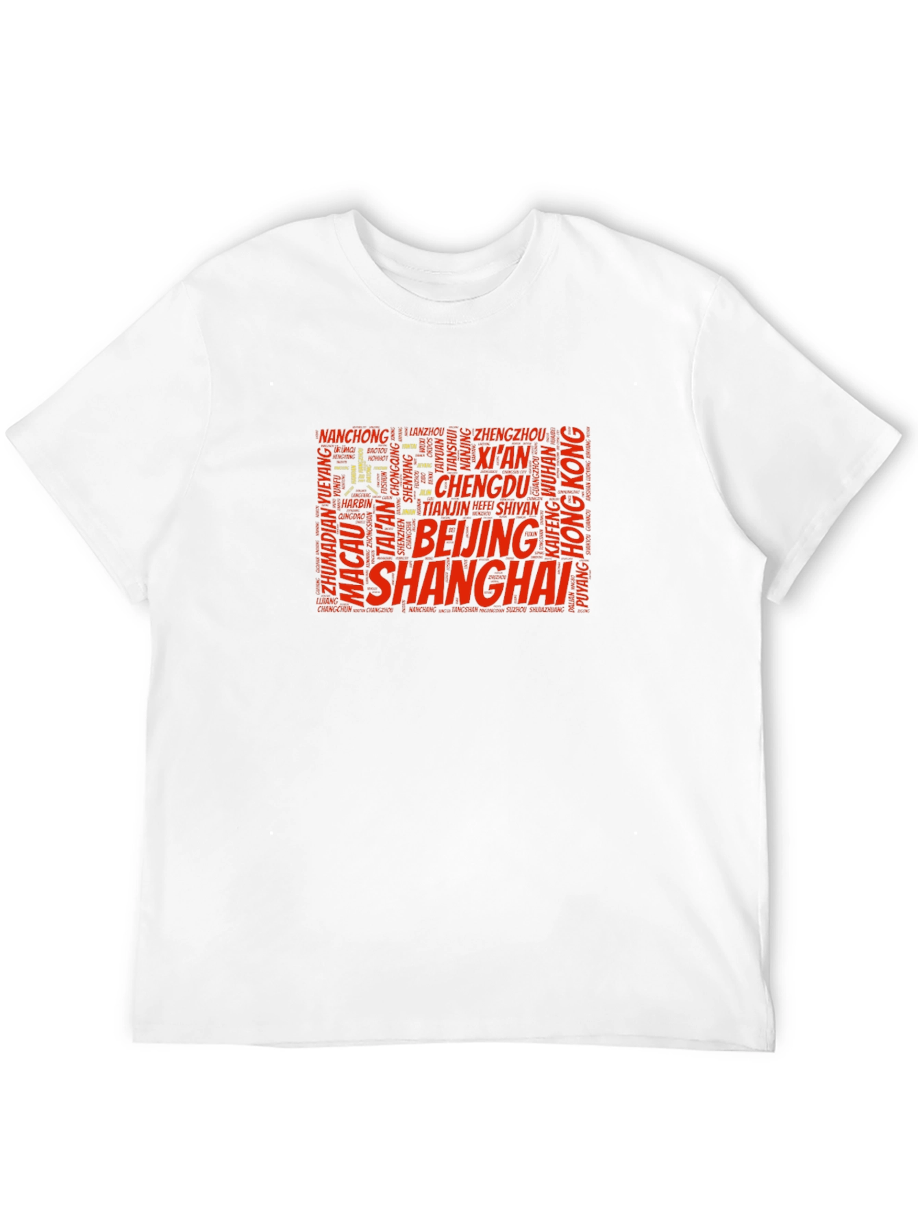 China Cities Word Art T-Shirt