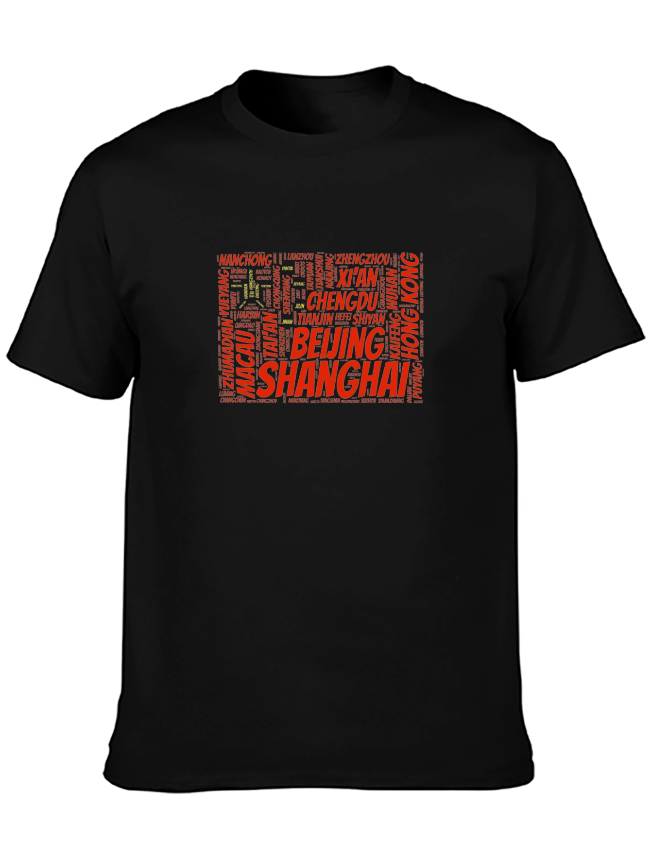 China Cities Word Art T-Shirt