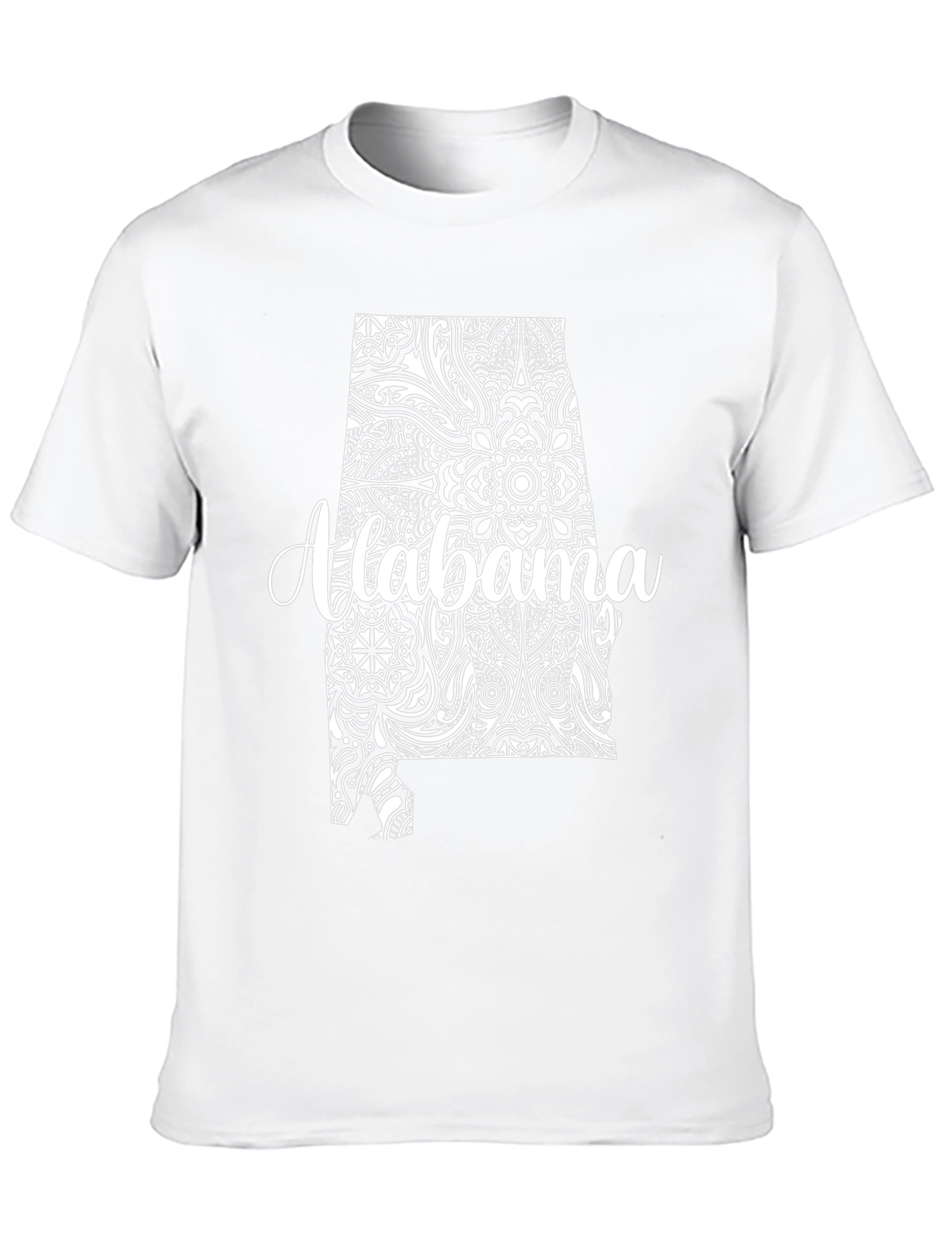 Alabama State Art T-Shirt - Black Graphic Tee