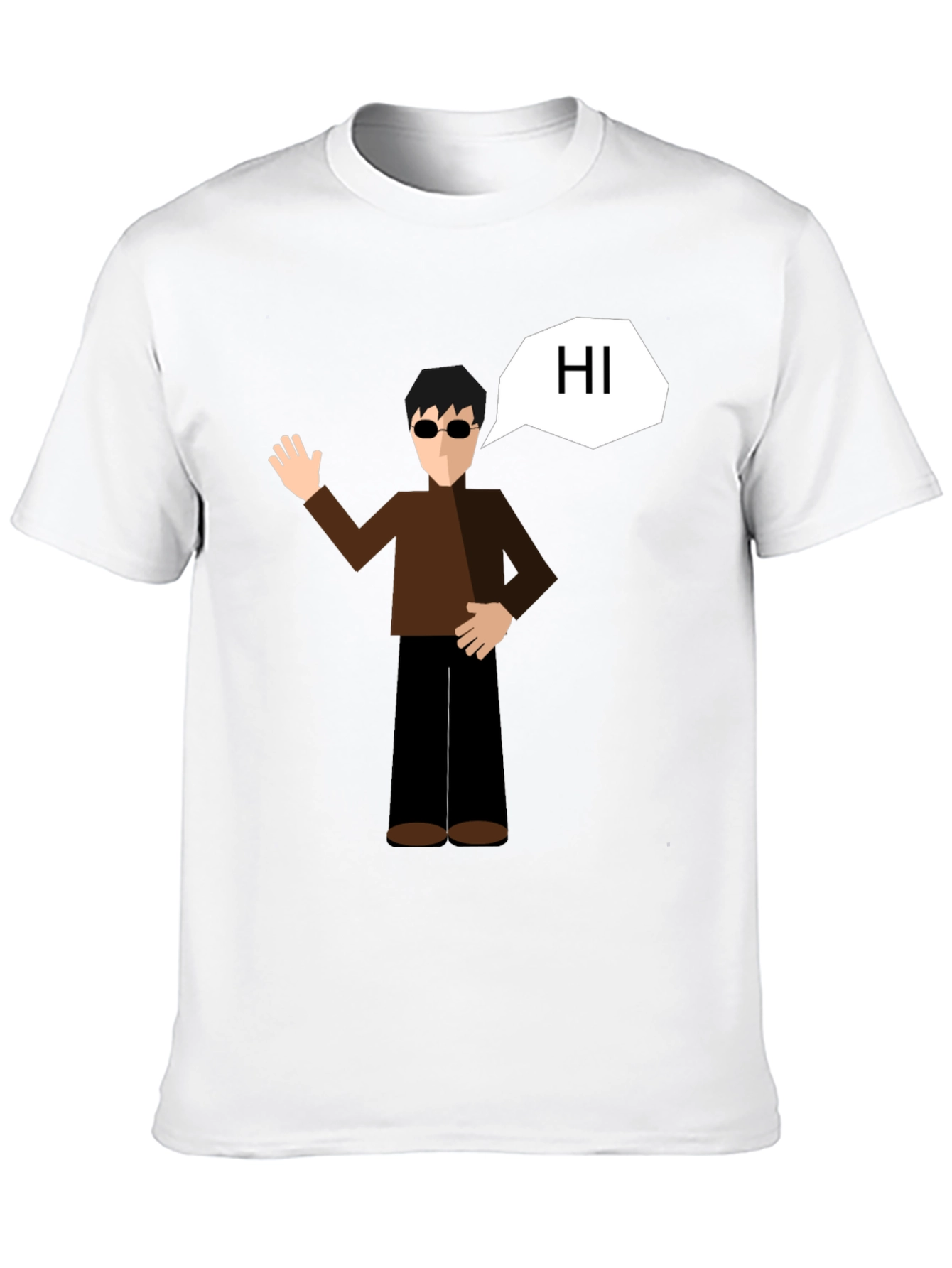 Cartoon Graphic Black T-Shirt