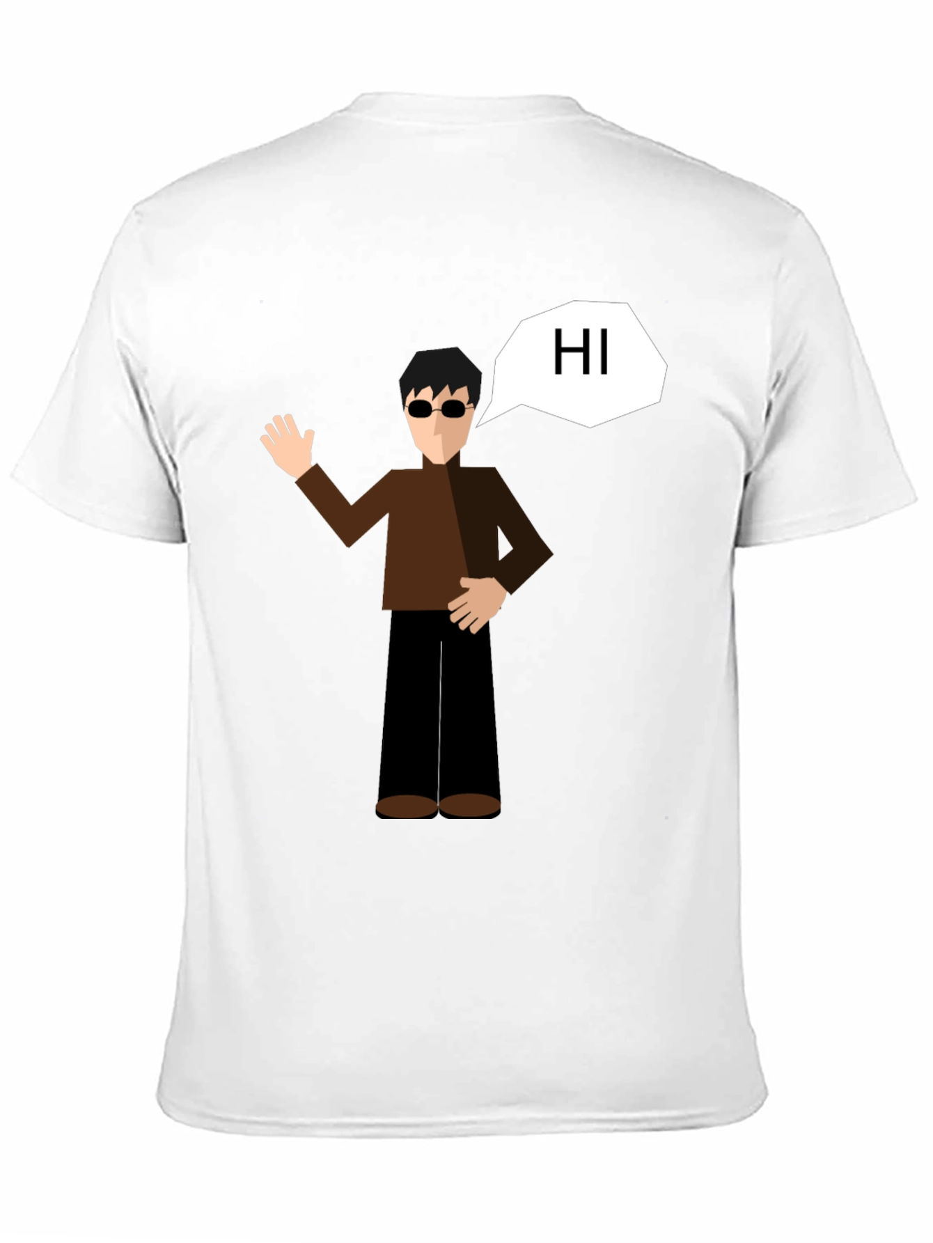 Cartoon Graphic Black T-Shirt