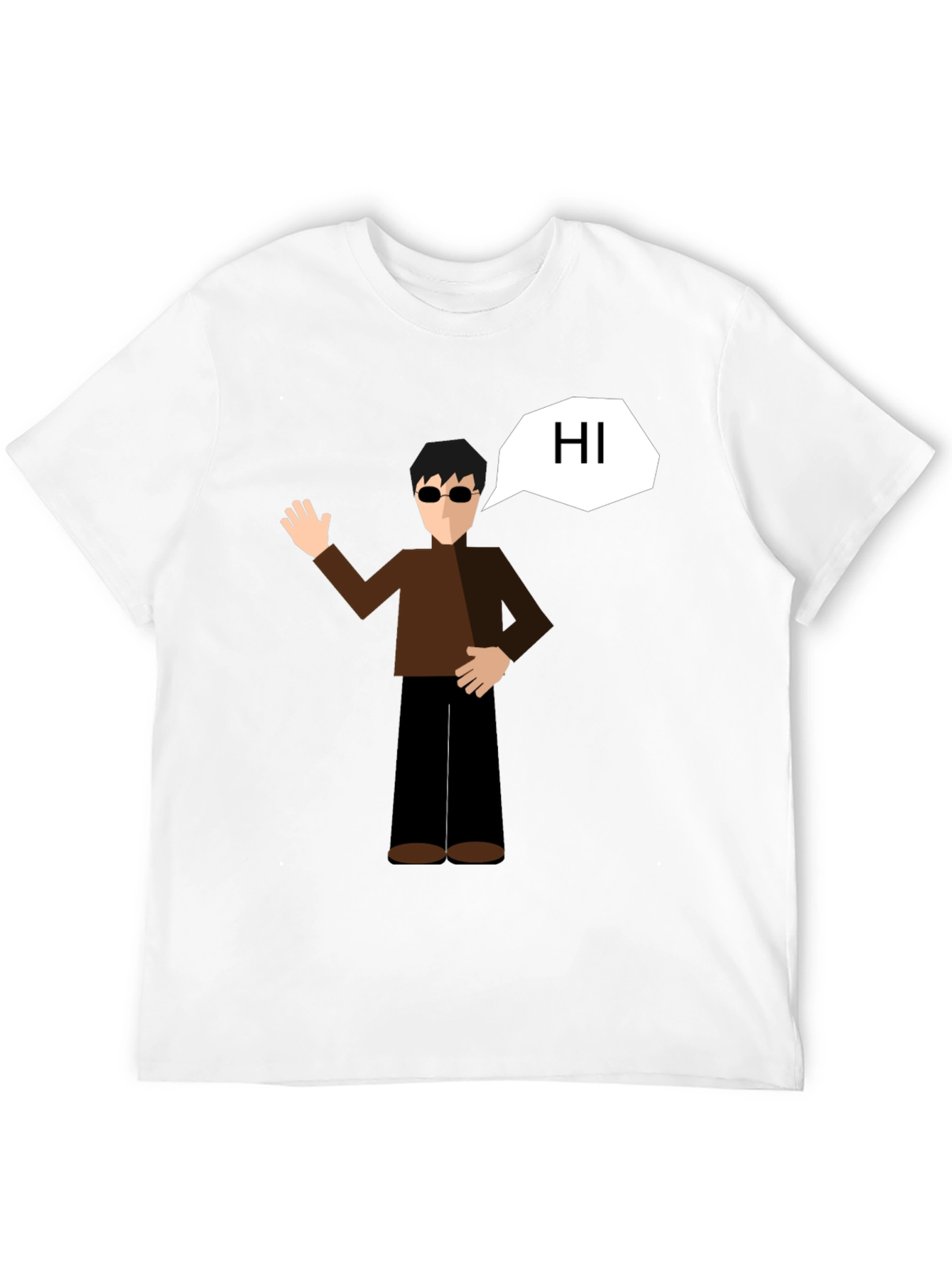 Cartoon Graphic Black T-Shirt