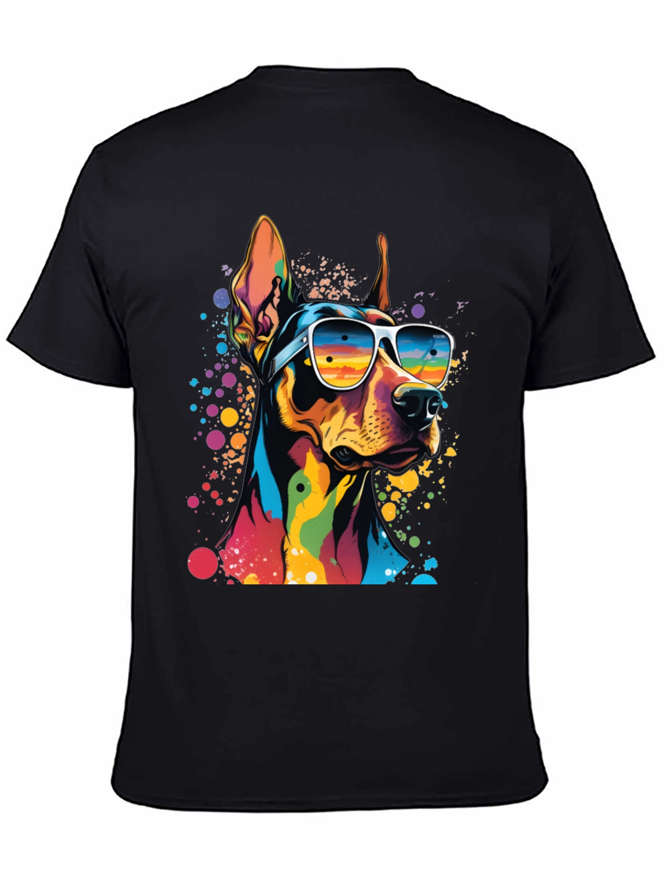 Cool Doberman Dog Graphic T-Shirt