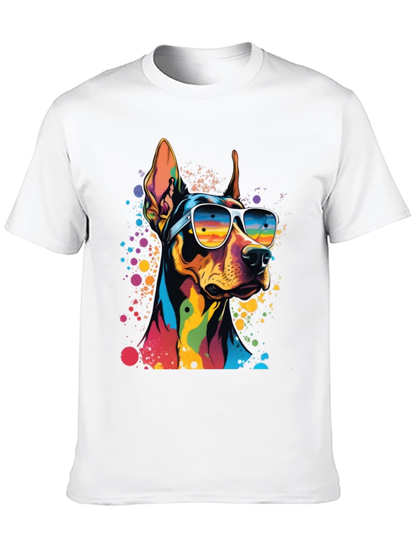 Cool Doberman Dog Graphic T-Shirt