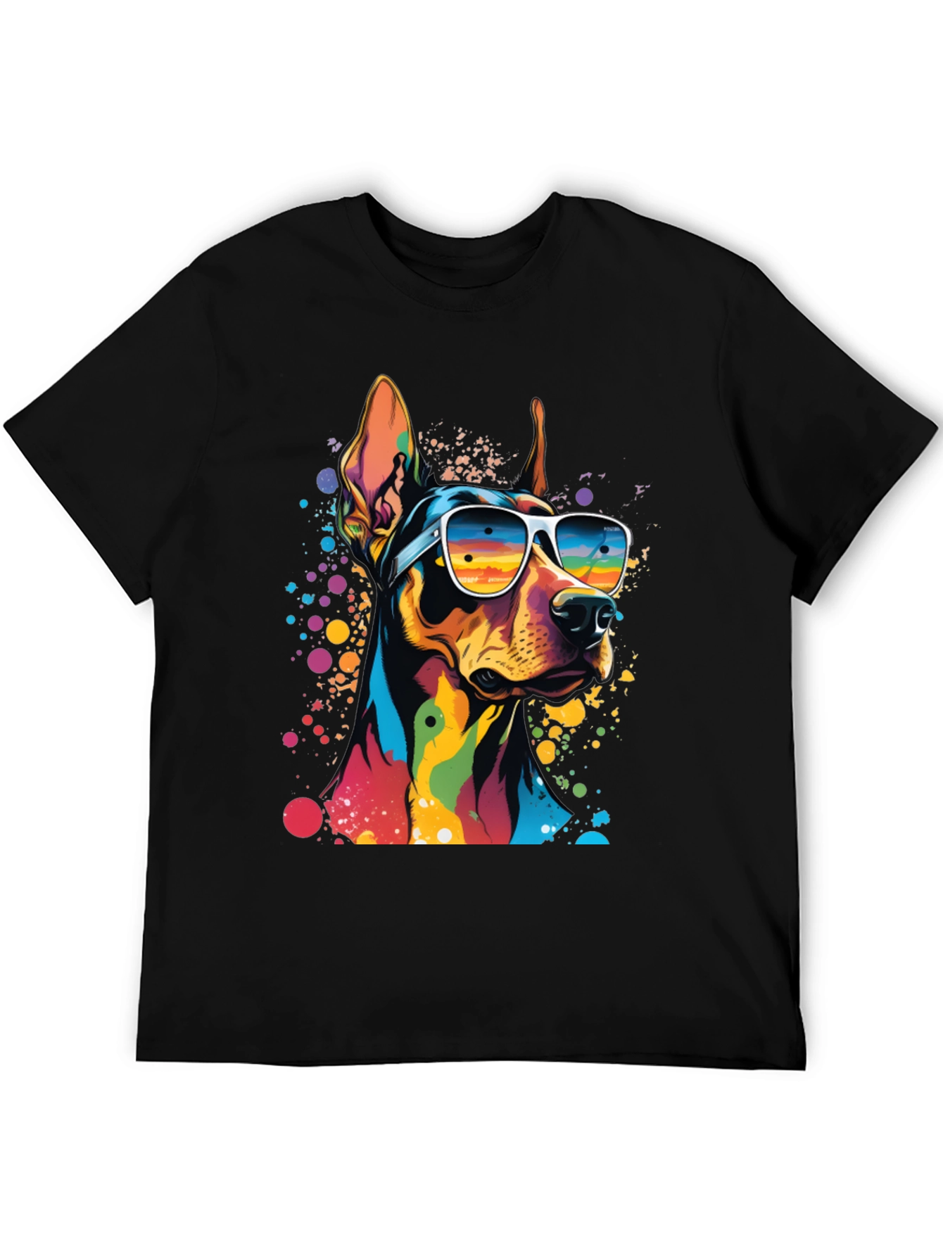 Cool Doberman Dog Graphic T-Shirt