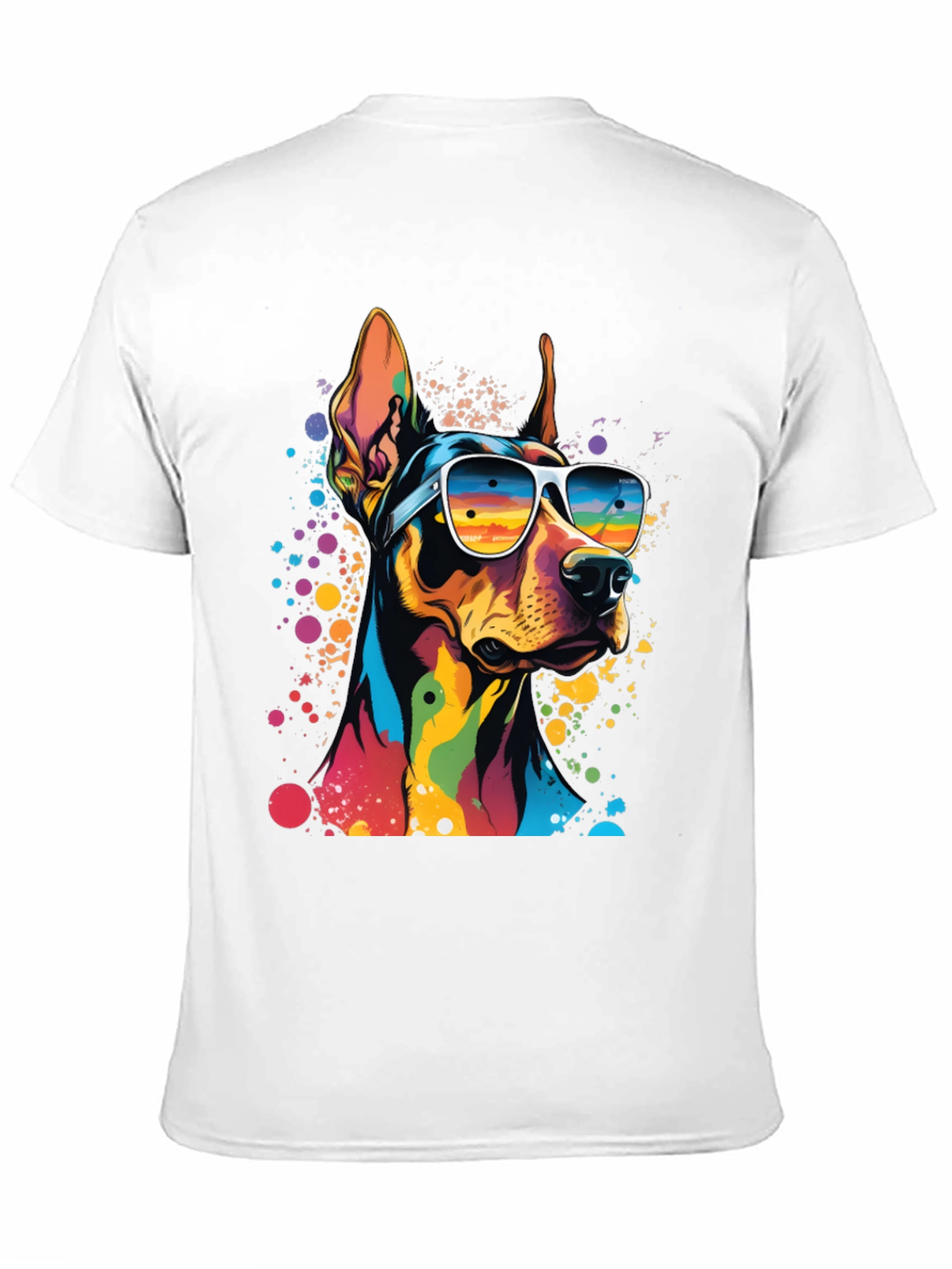 Cool Doberman Dog Graphic T-Shirt