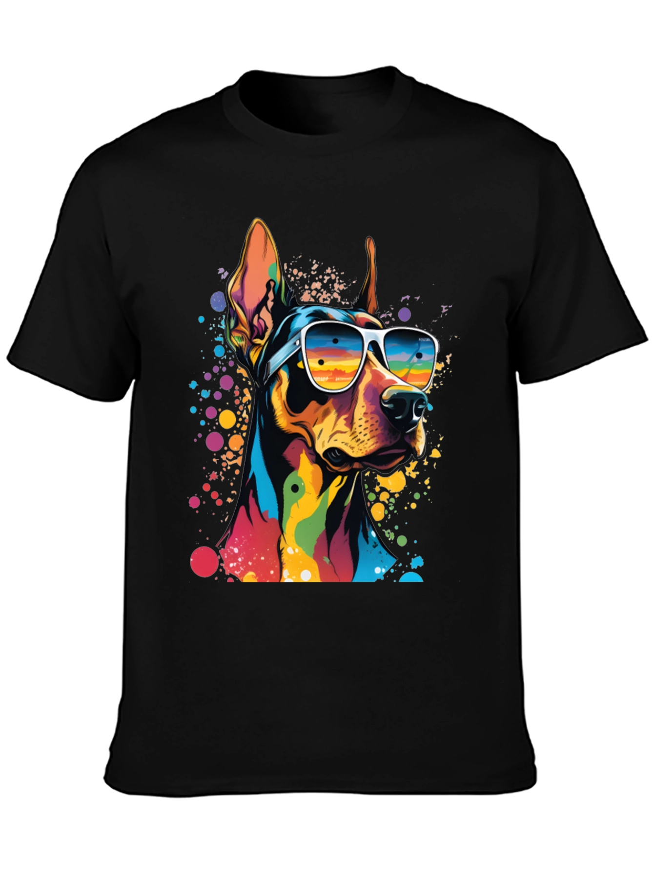 Cool Doberman Dog Graphic T-Shirt