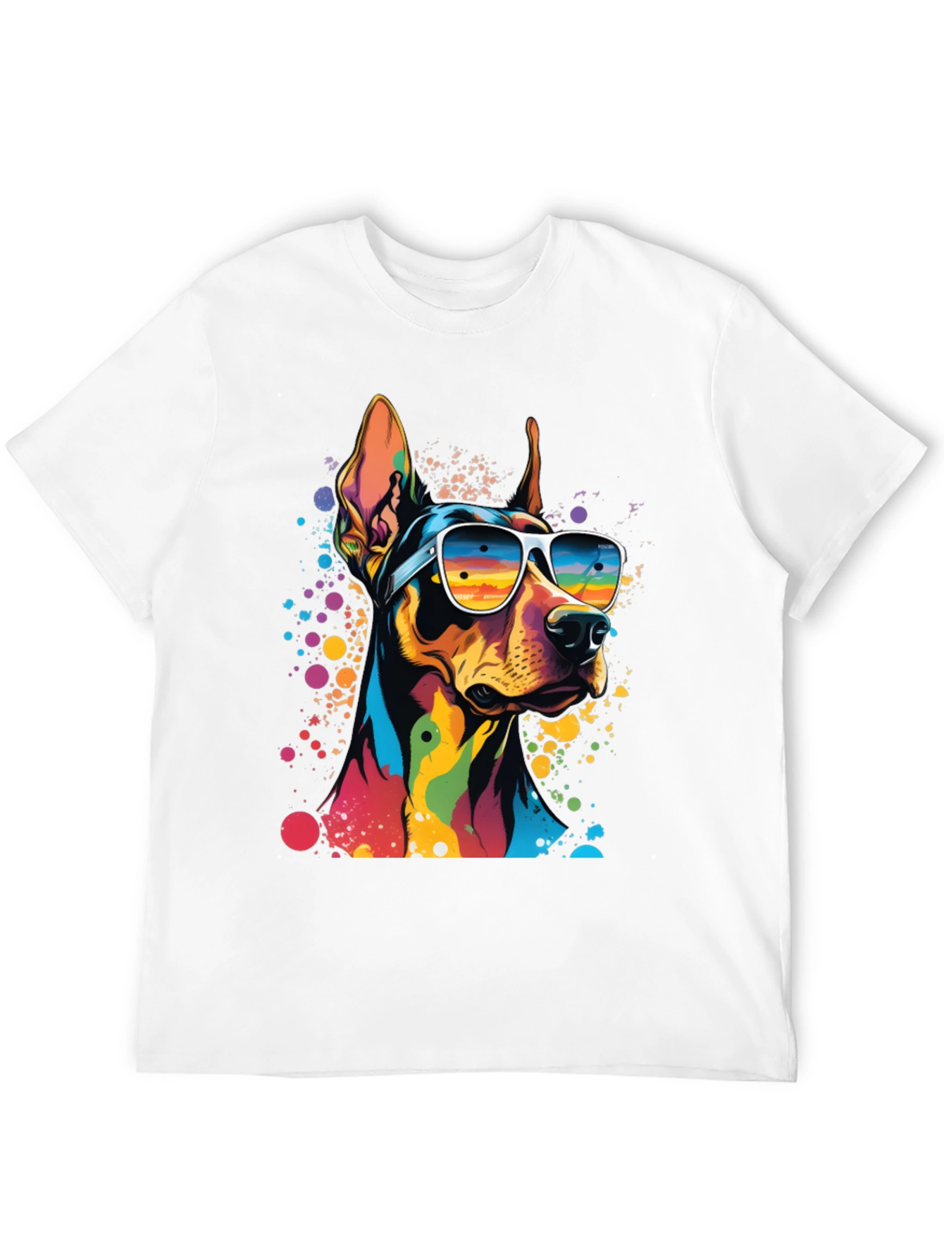 Cool Doberman Dog Graphic T-Shirt
