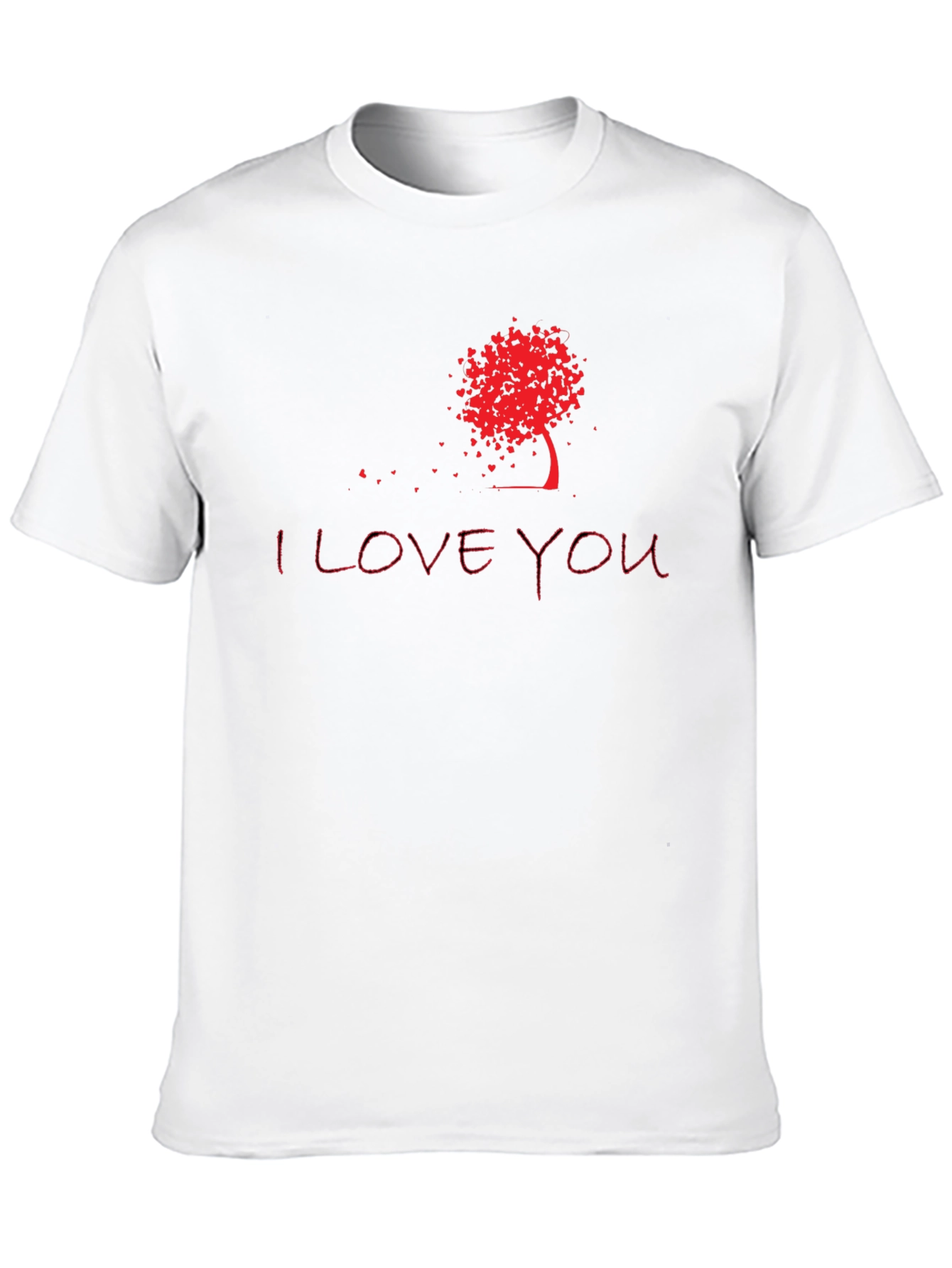 I Love You Tree Graphic Tee - Black