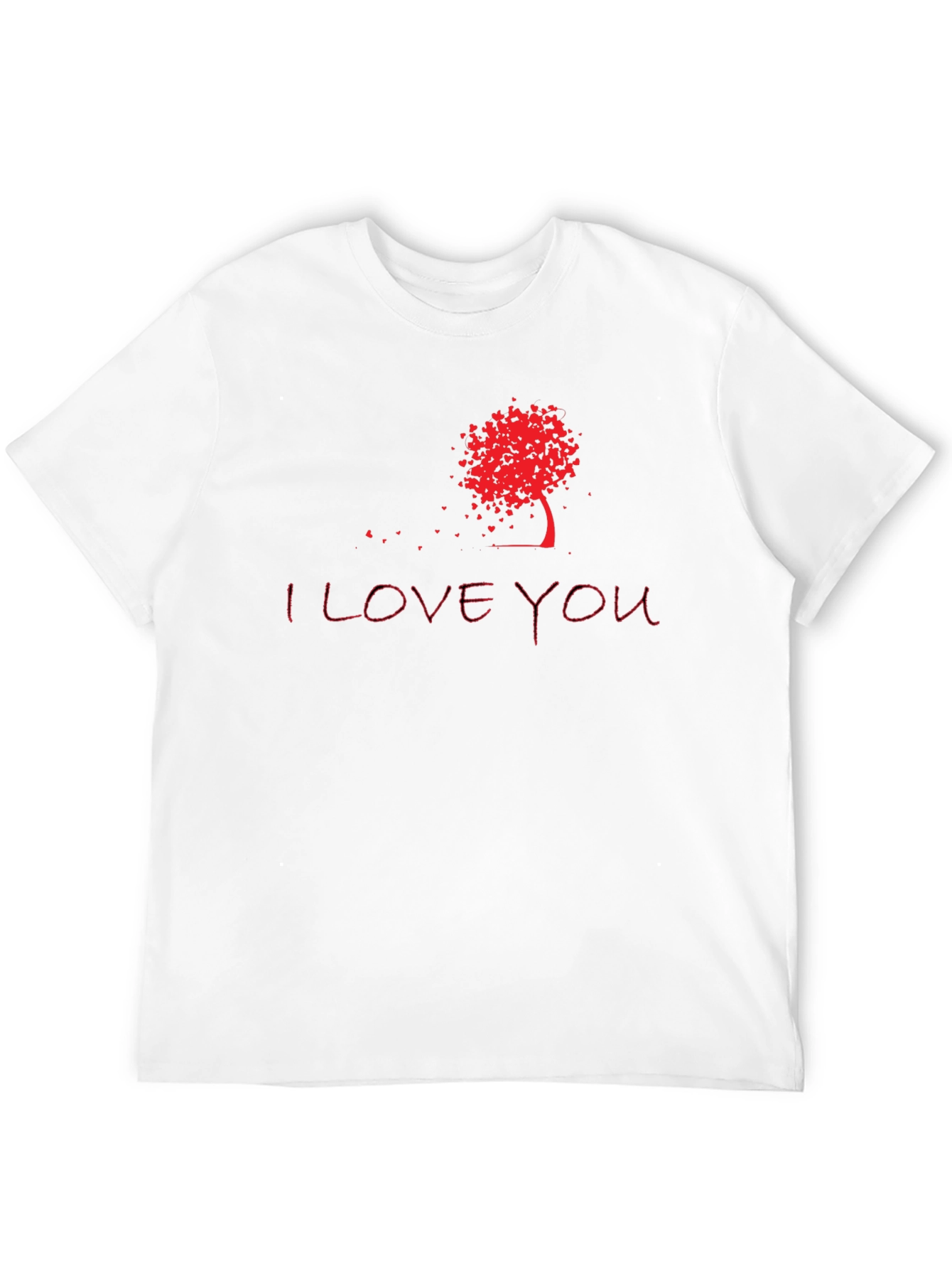 I Love You Tree Graphic Tee - Black