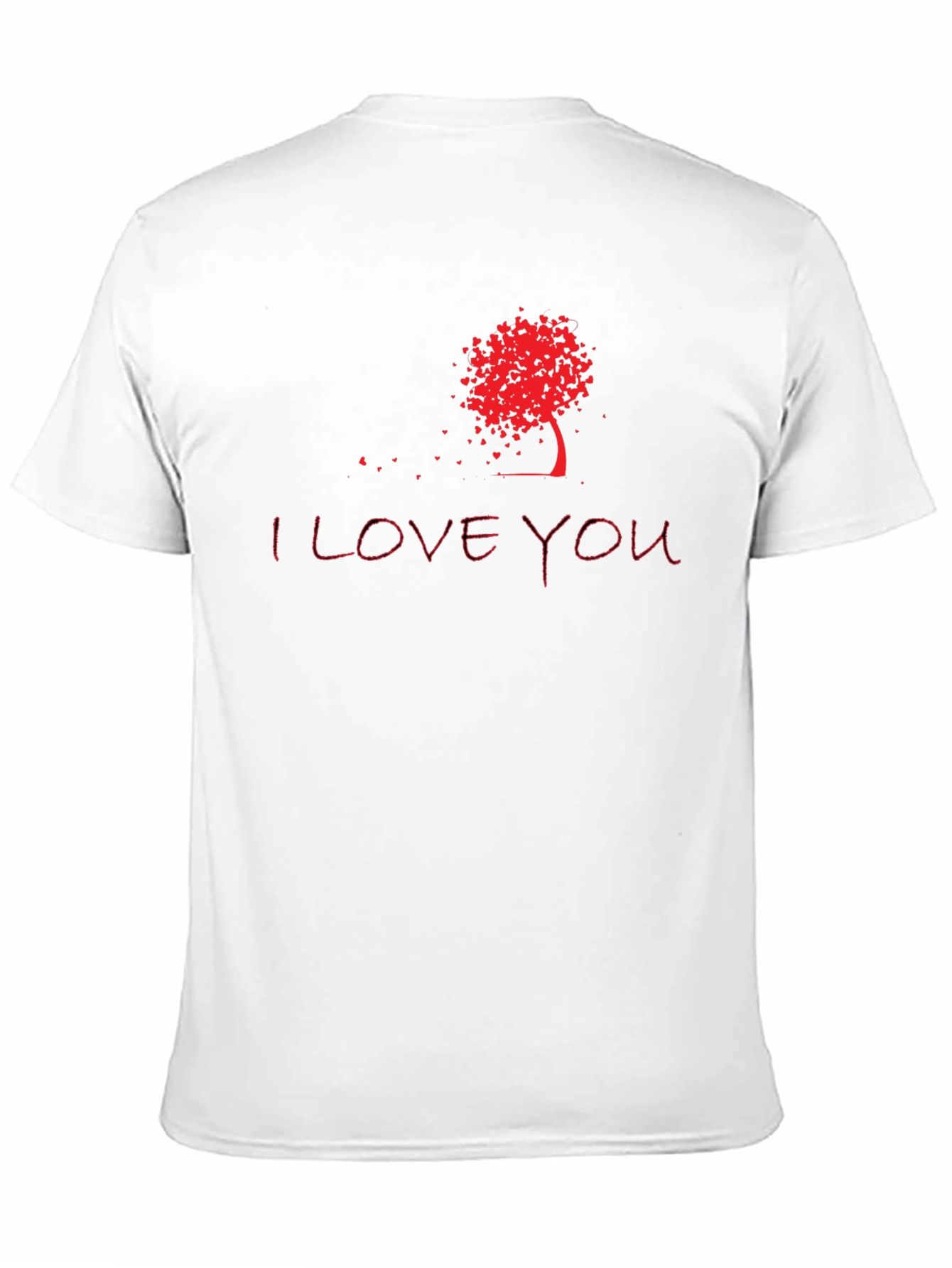I Love You Tree Graphic Tee - Black