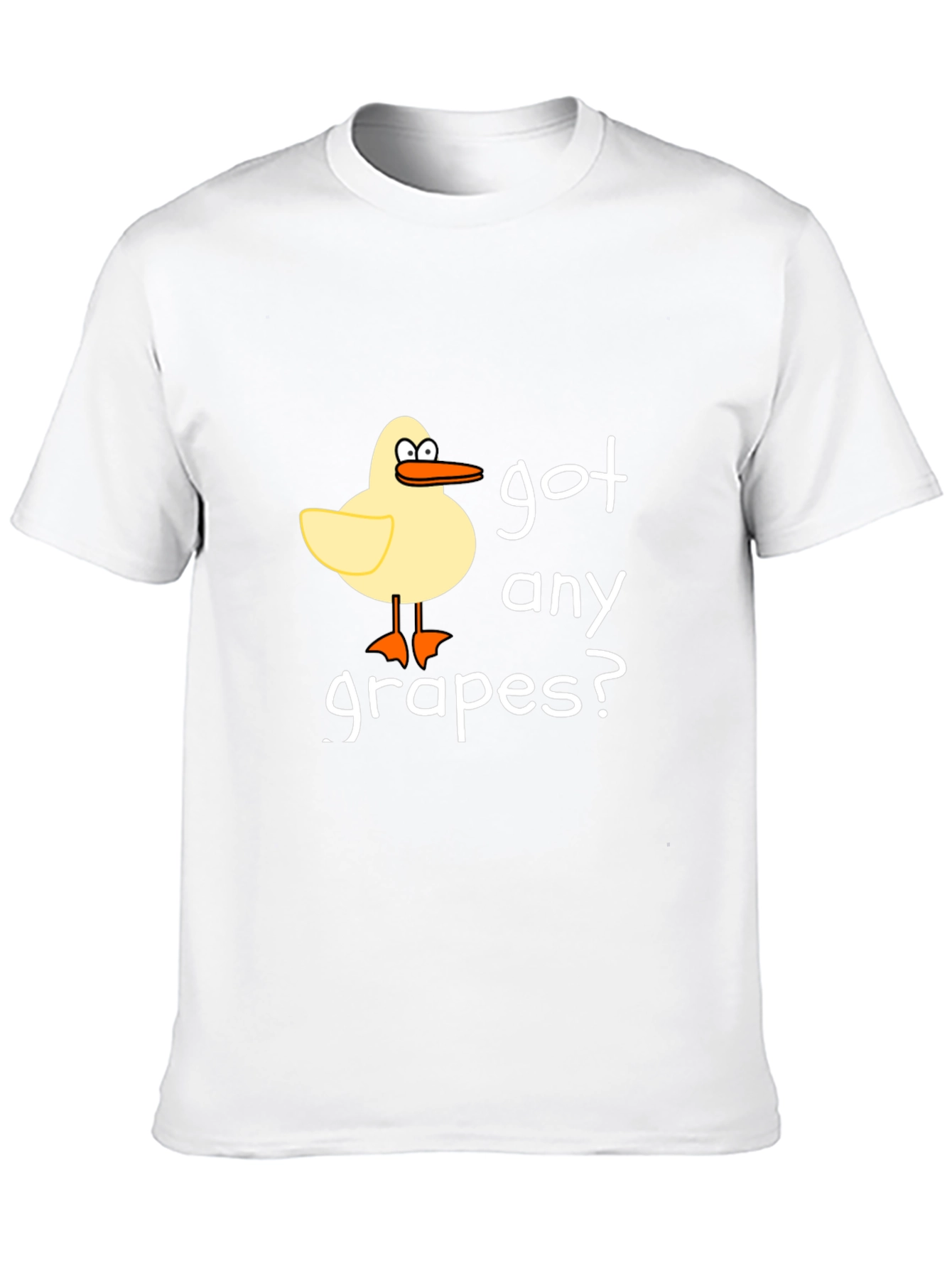 Got Any Grapes? Black Crew Neck T-Shirt