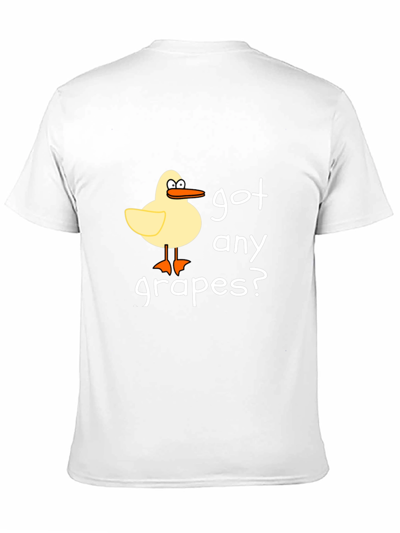 Got Any Grapes? Black Crew Neck T-Shirt