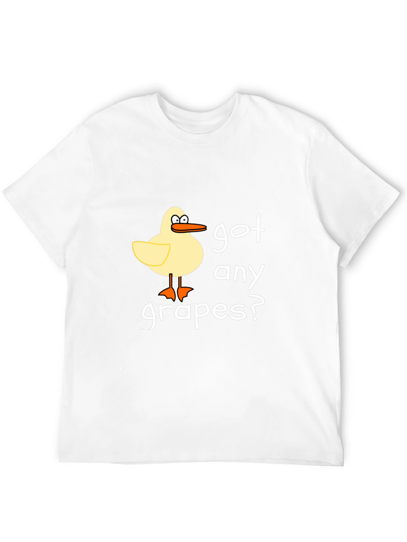 Got Any Grapes? Black Crew Neck T-Shirt