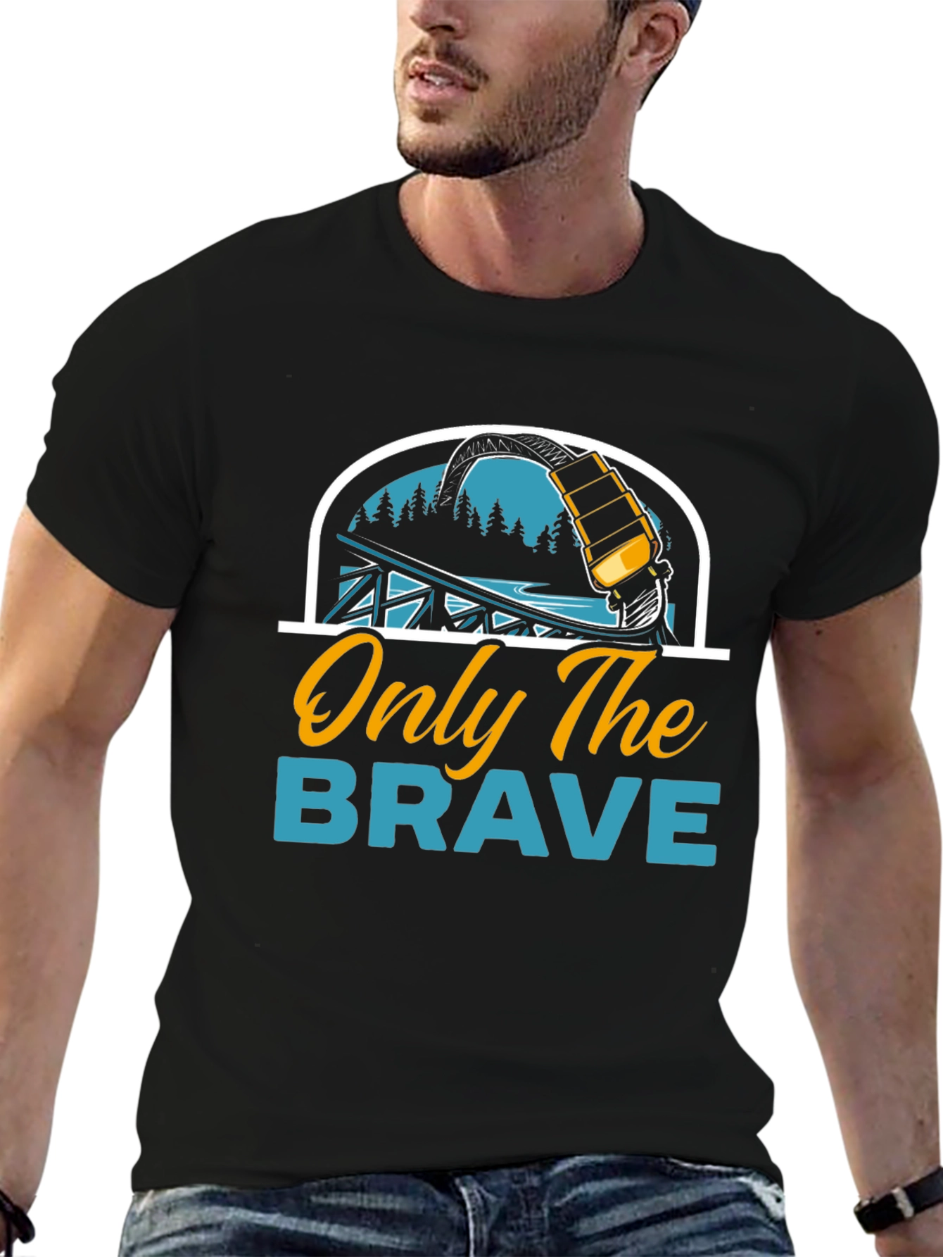 Only The Brave Roller Coaster T-Shirt