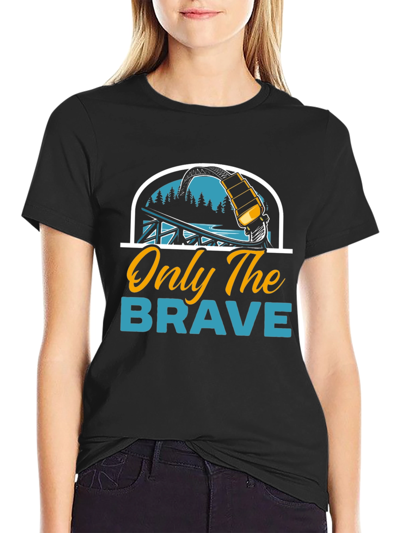 Only The Brave Roller Coaster T-Shirt