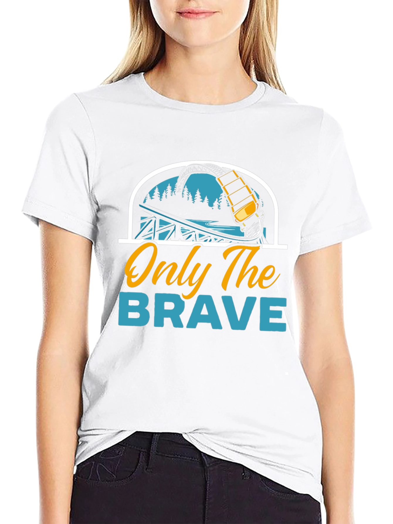 Only The Brave Roller Coaster T-Shirt