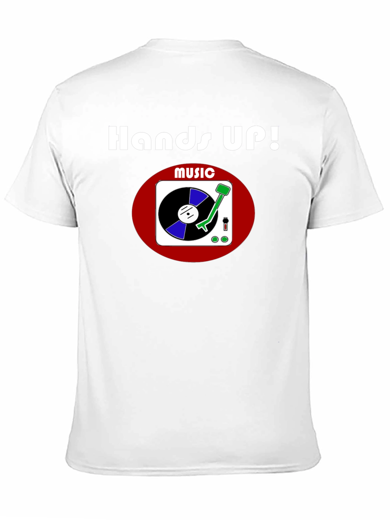 Hands Up! Music Graphic T-Shirt - Black