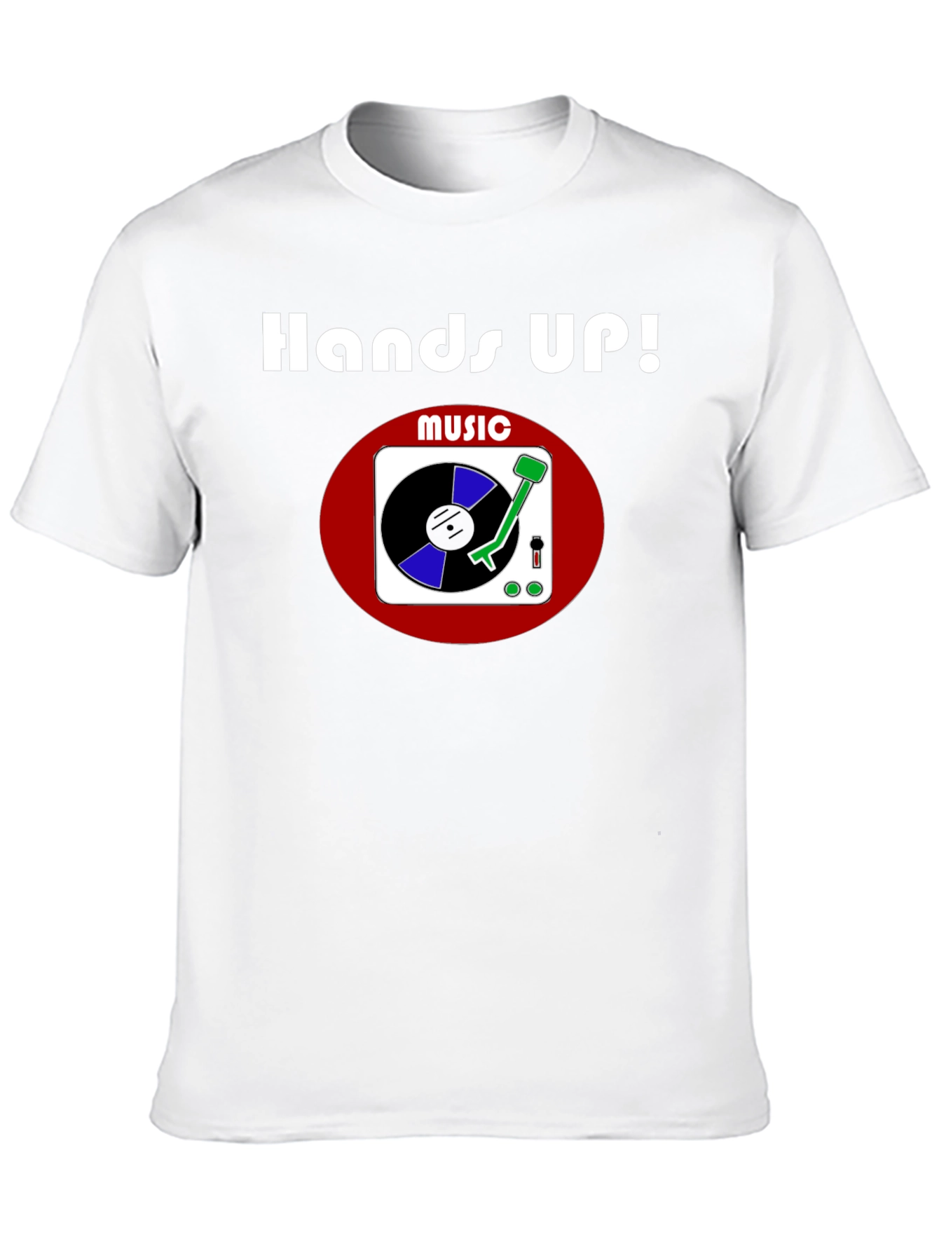 Hands Up! Music Graphic T-Shirt - Black