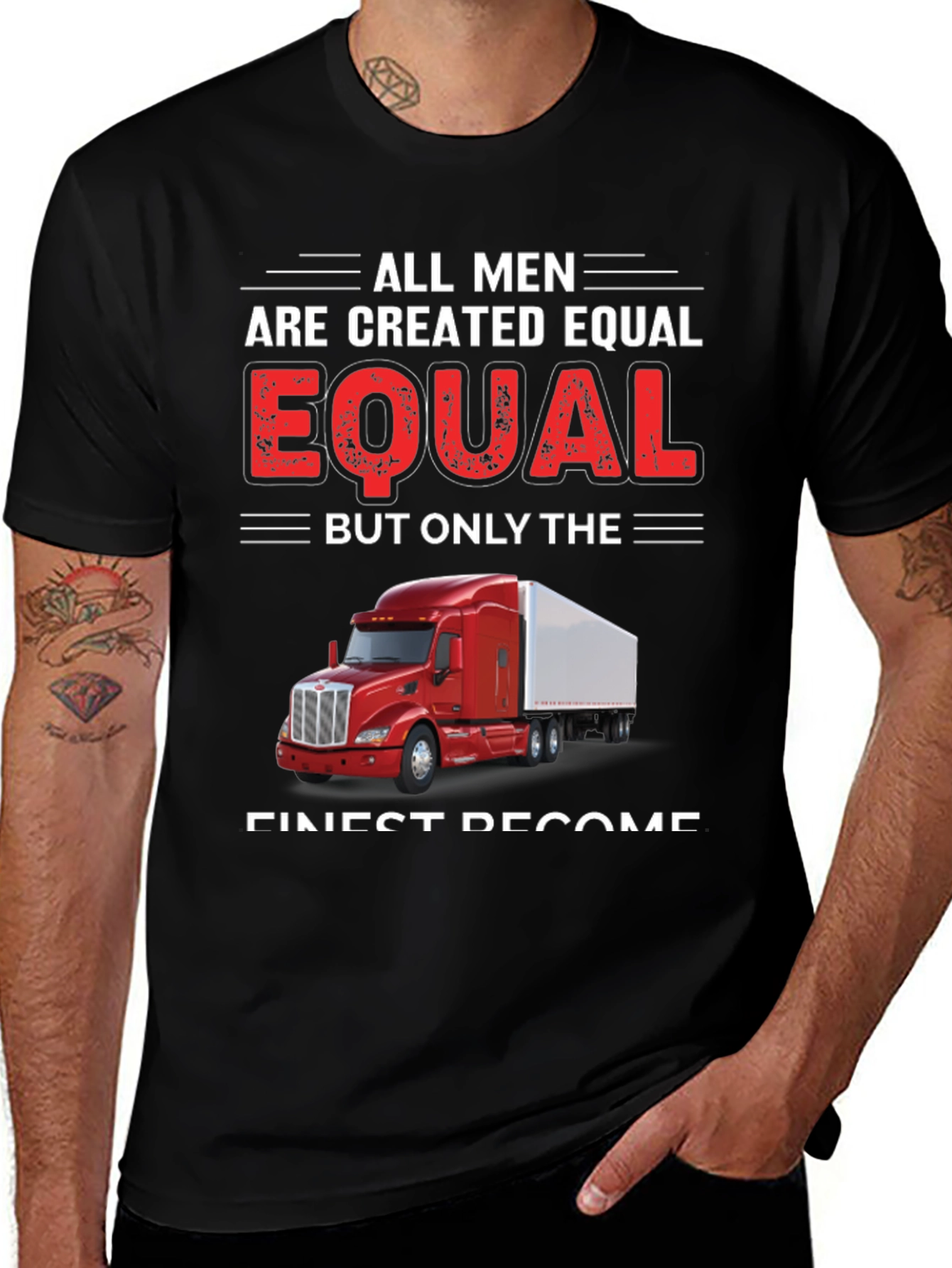 Trucker Pride T-Shirt - All Men Are Created Equal