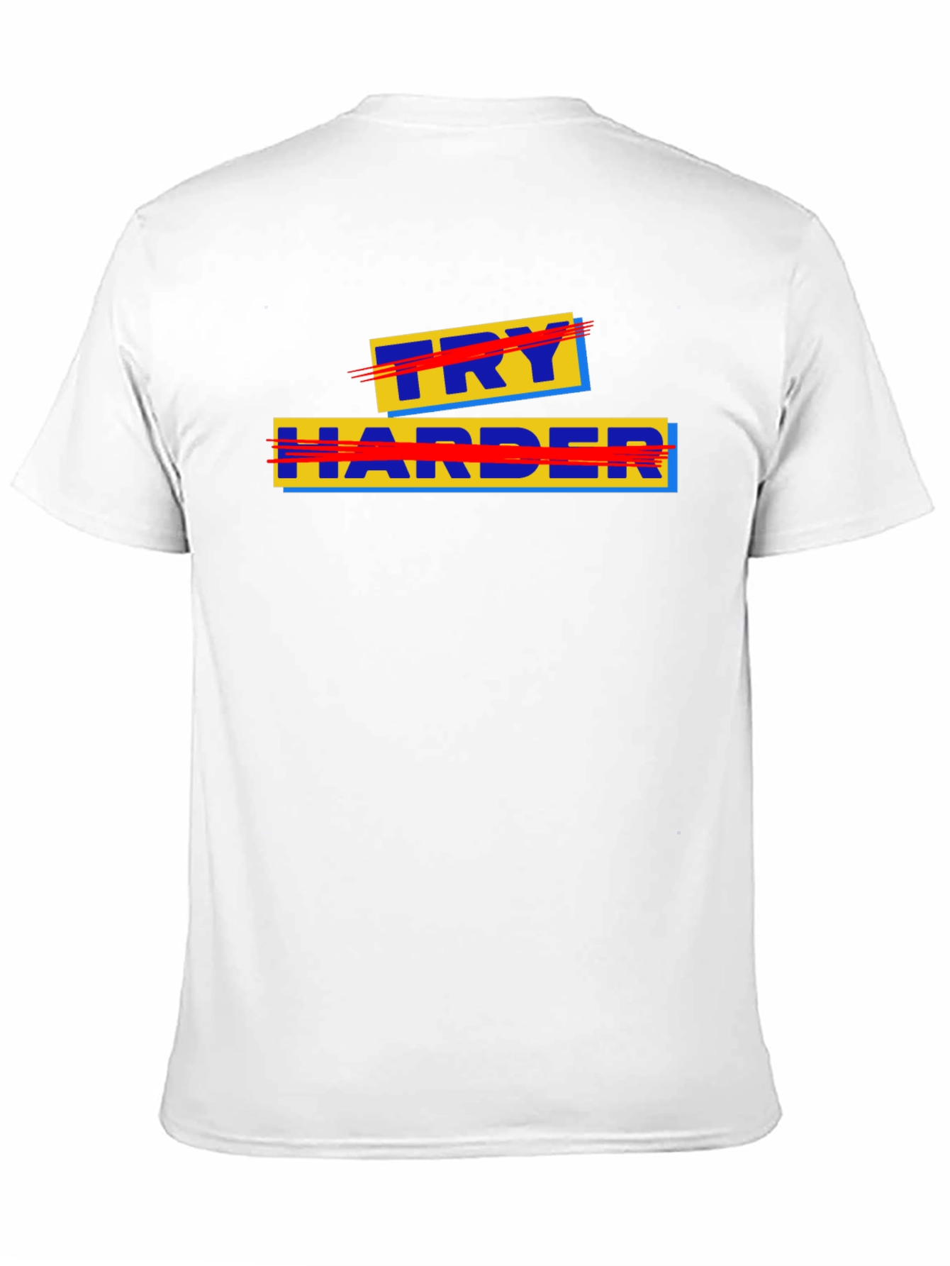 Try Harder Graphic Tee - Motivational T-Shirt