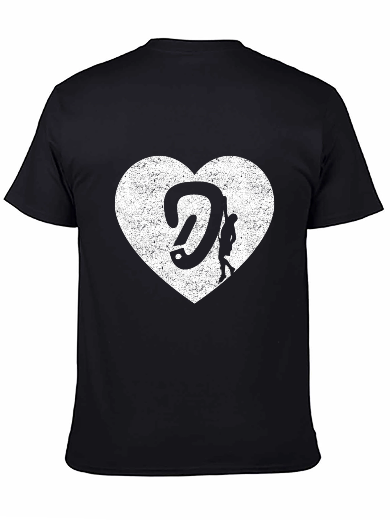 Climbing Heart Graphic T-Shirt - Black