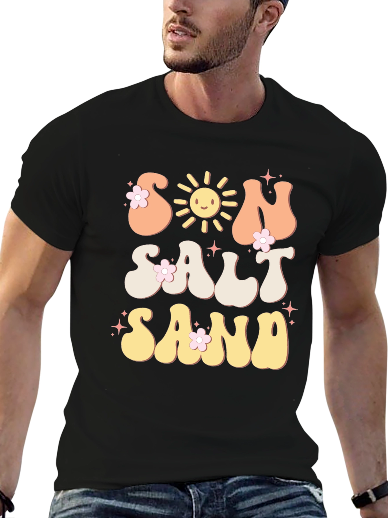 Retro Sun Salt Sand Graphic T-Shirt
