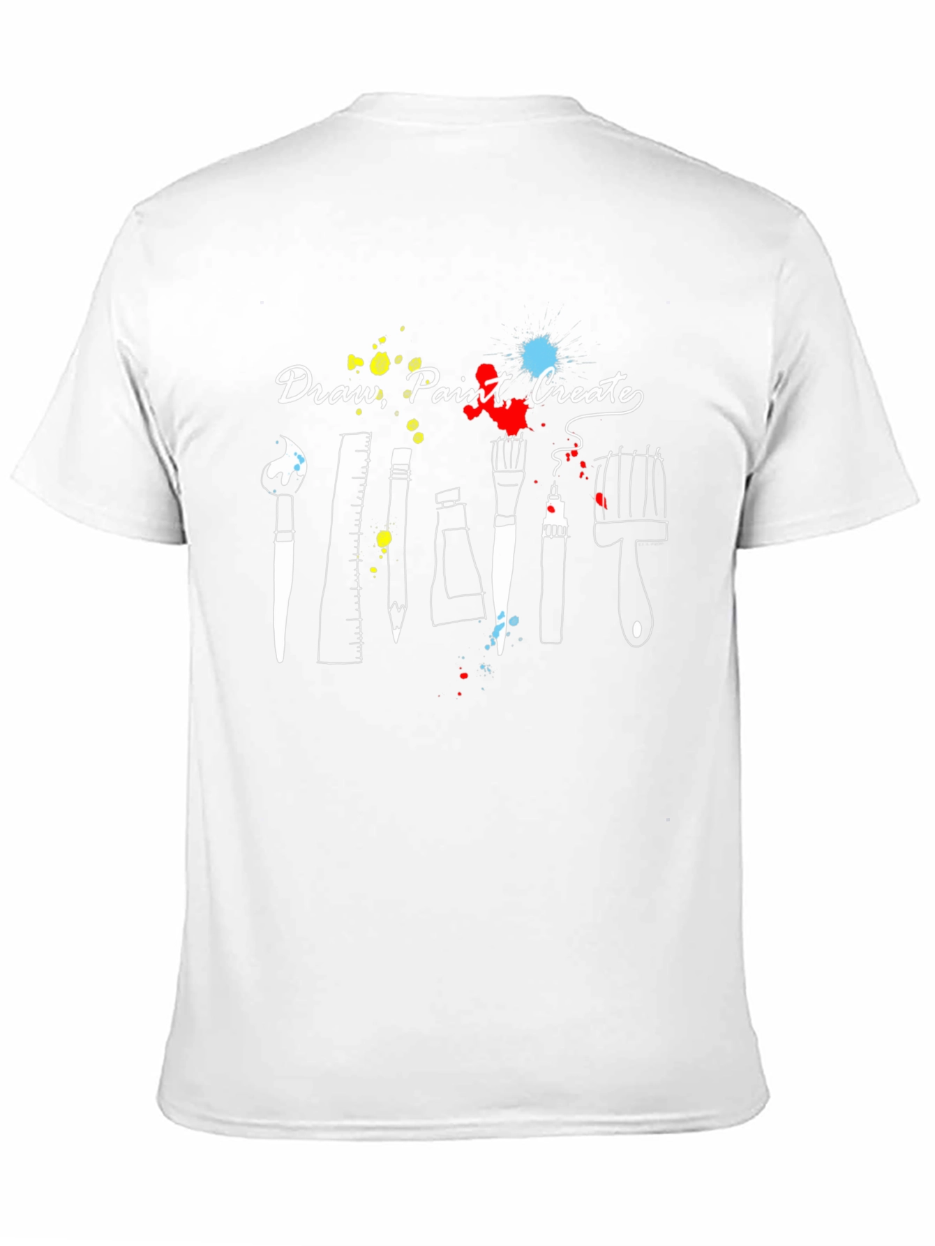 Draw Paint Create T-Shirt - Artistic Graphic Tee