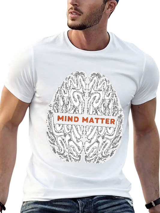 Mind Matter Brain Graphic Tee - Black