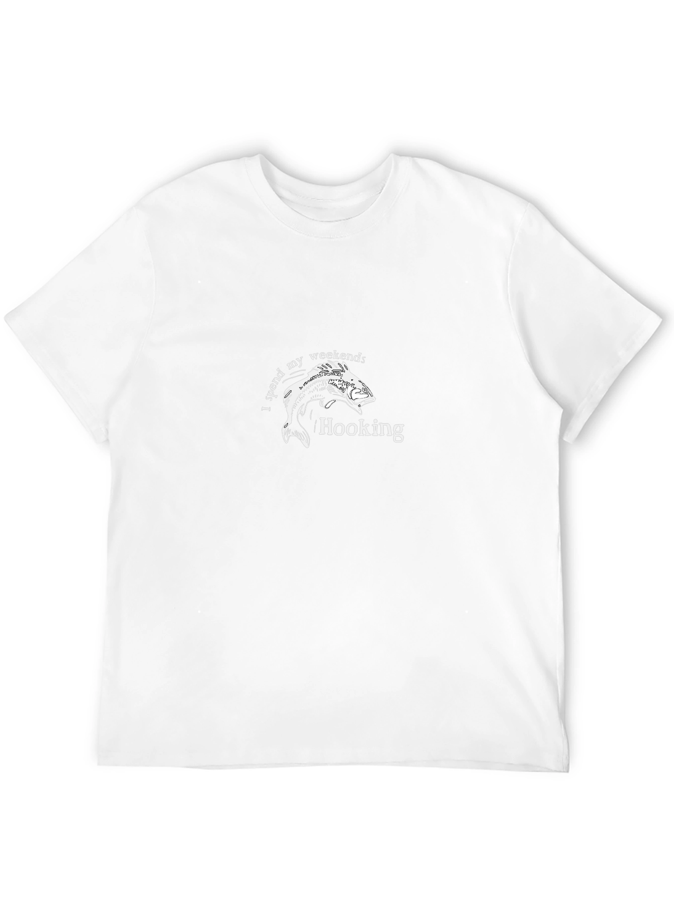 Fishing Hooking Weekend T-Shirt - Black