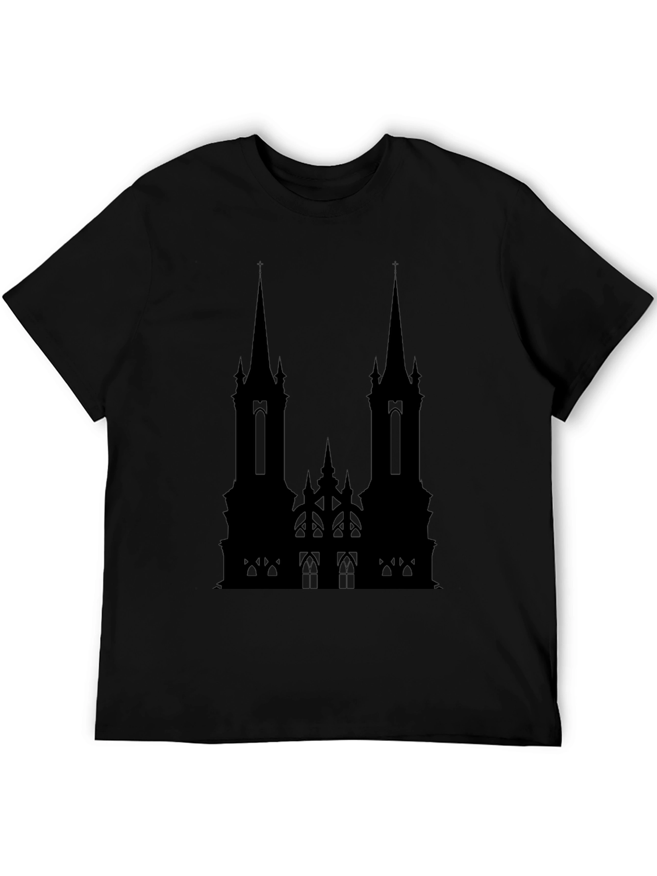 Gothic Cathedral Black T-Shirt