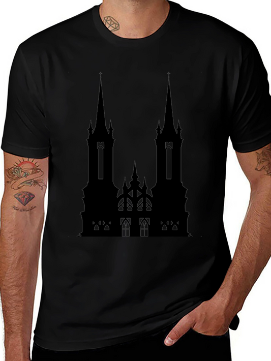 Gothic Cathedral Black T-Shirt