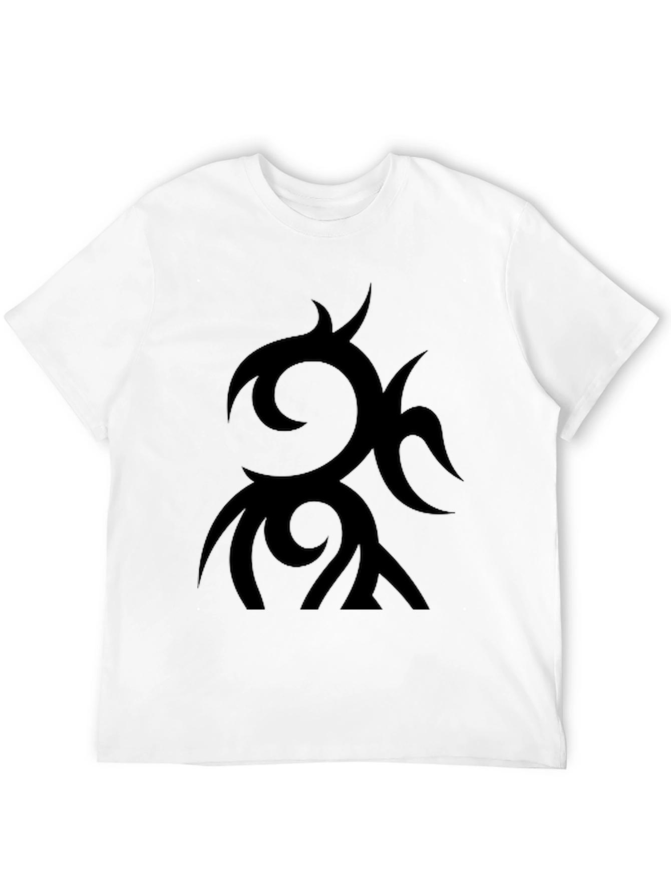 Tribal Design Black T-Shirt - Modern Casual Style