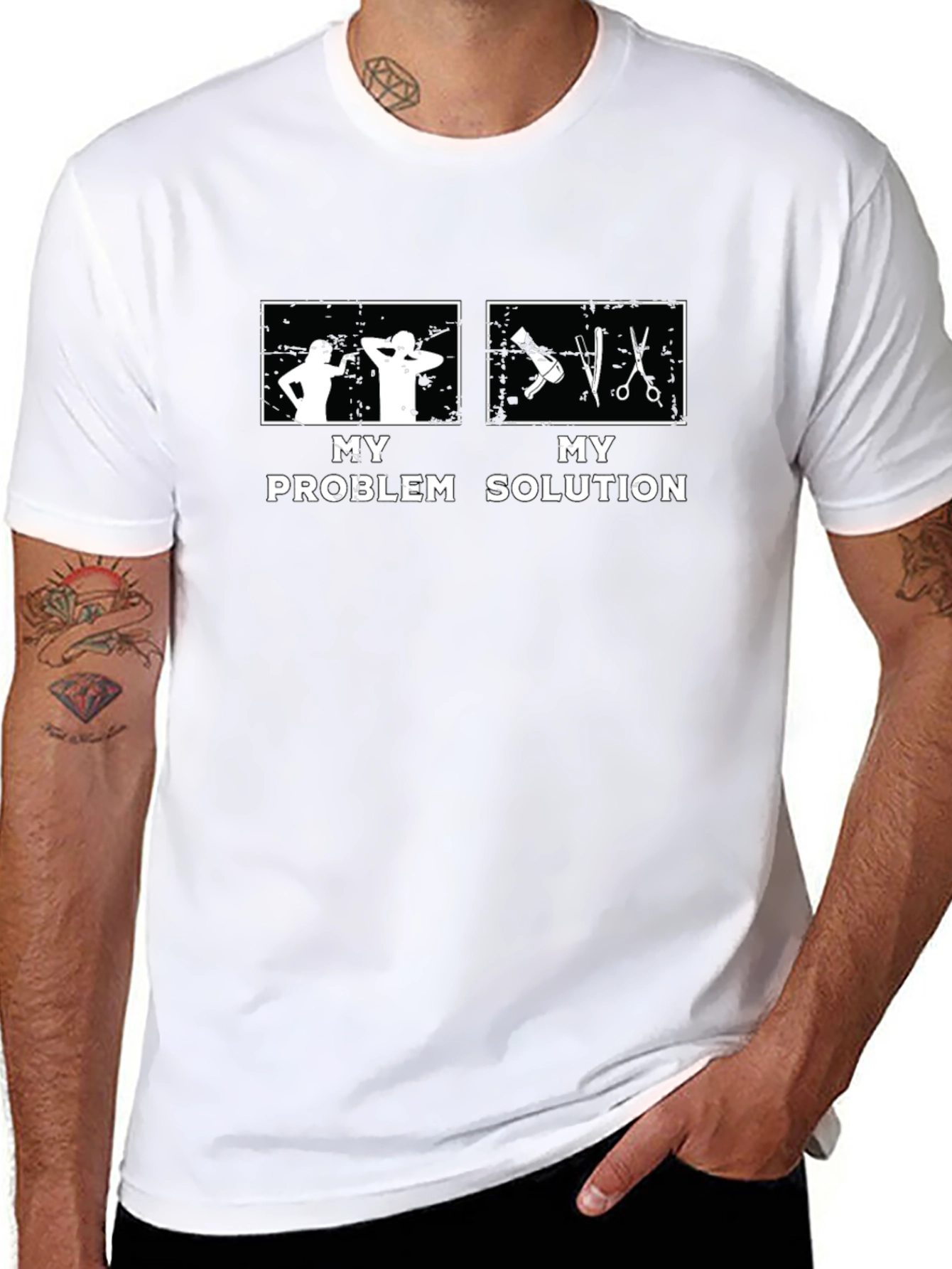 My Problem My Solution Barber T-Shirt