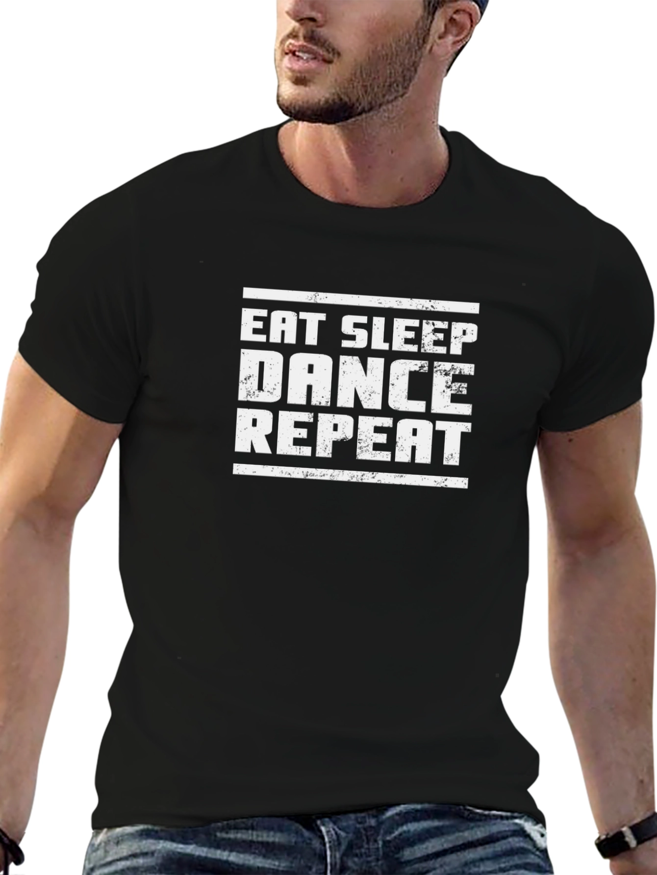 Eat Sleep Dance Repeat T-Shirt - Black Graphic Tee