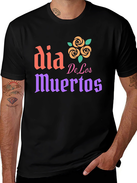 Dia De Los Muertos T-Shirt - Black Cotton Tee