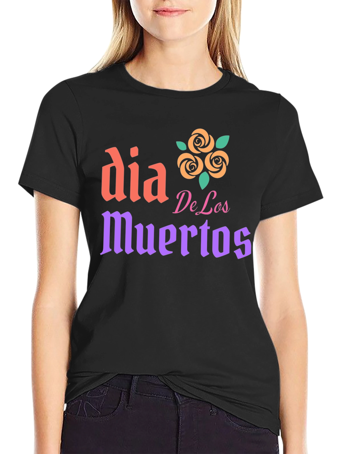 Dia De Los Muertos T-Shirt - Black Cotton Tee