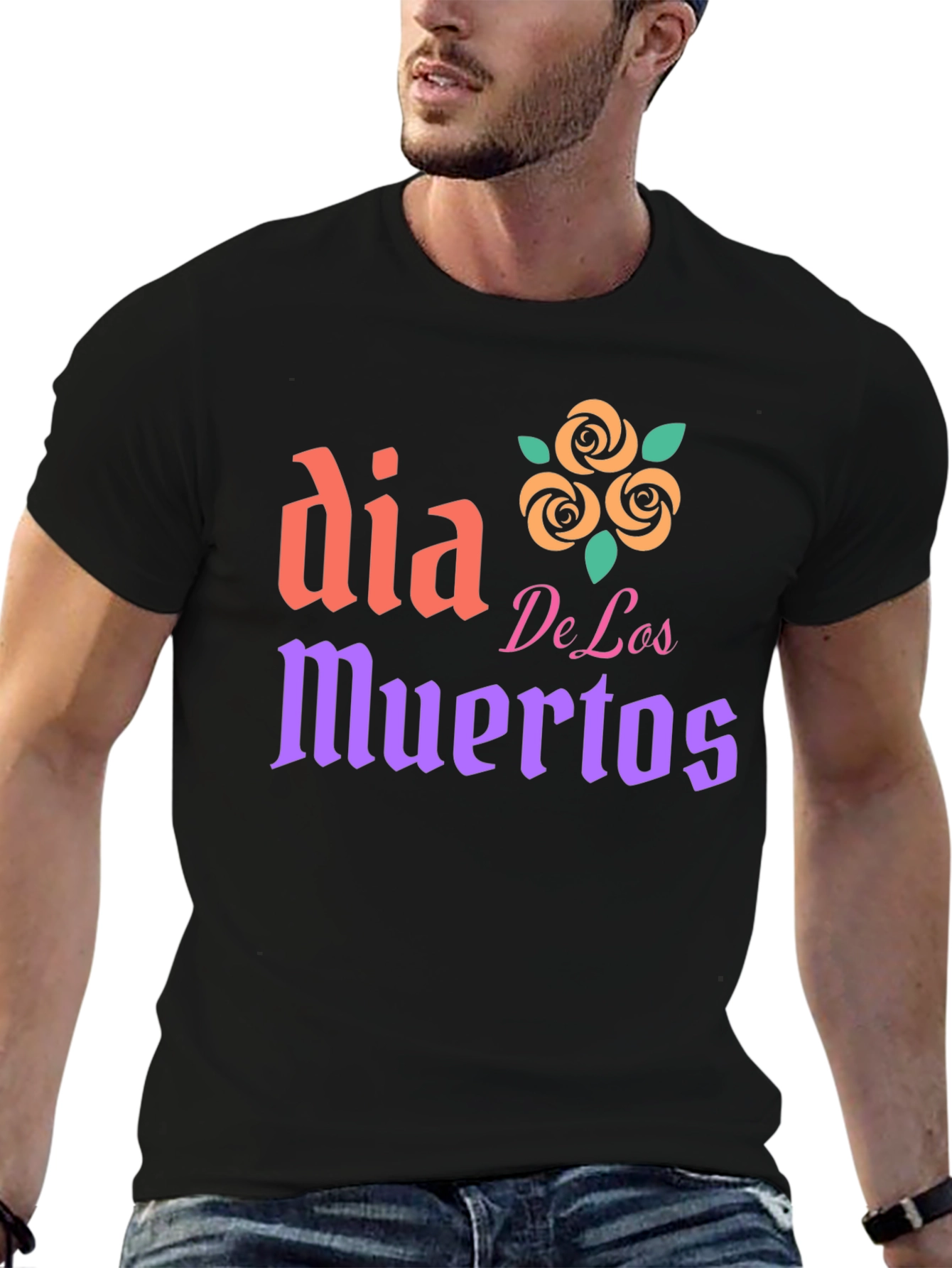 Dia De Los Muertos T-Shirt - Black Cotton Tee